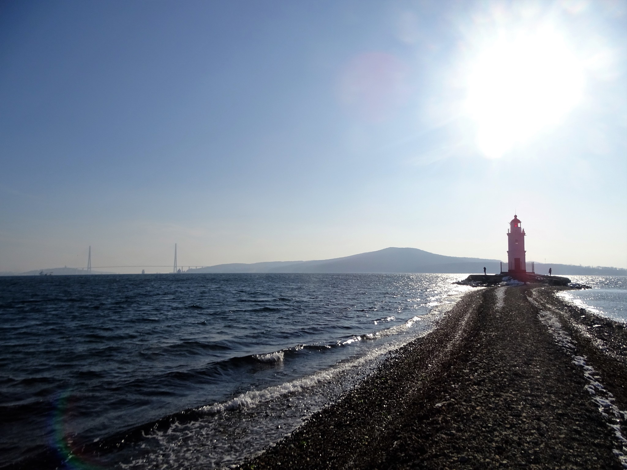 Vladivostok is a city on the hills, which is unusual for a resident of a flat city like St. Petersburg! - My, Vladivostok, sights, Tokarevsky Lighthouse, Russian Bridge, Golden Bridge, The hills, Graffiti, Chinese, , Specificity, The photo, Video, Longpost