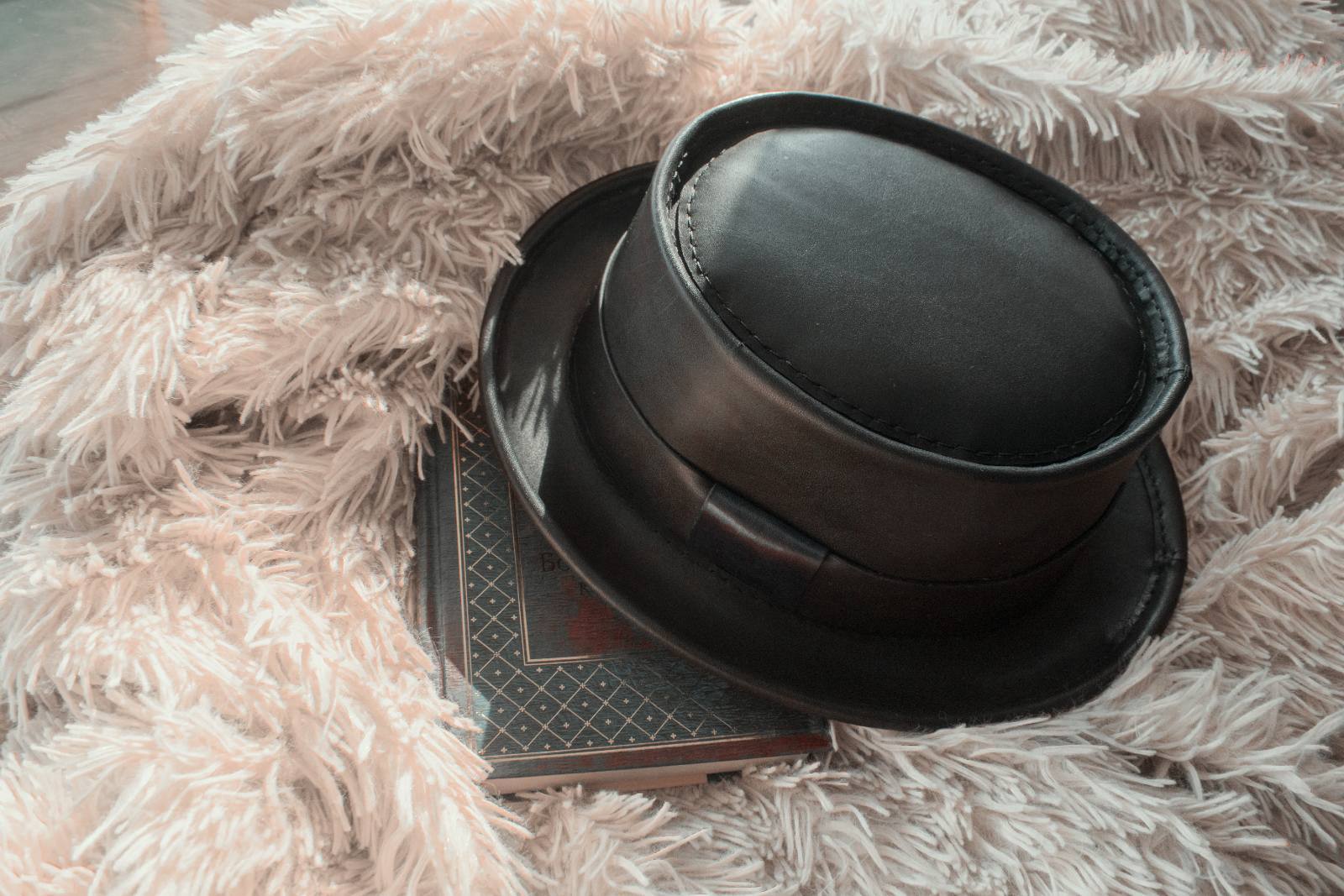 Leather Pork Pie Hat - My, Hat, Natural leather, Needlemen, Leather products, Longpost, Needlework without process