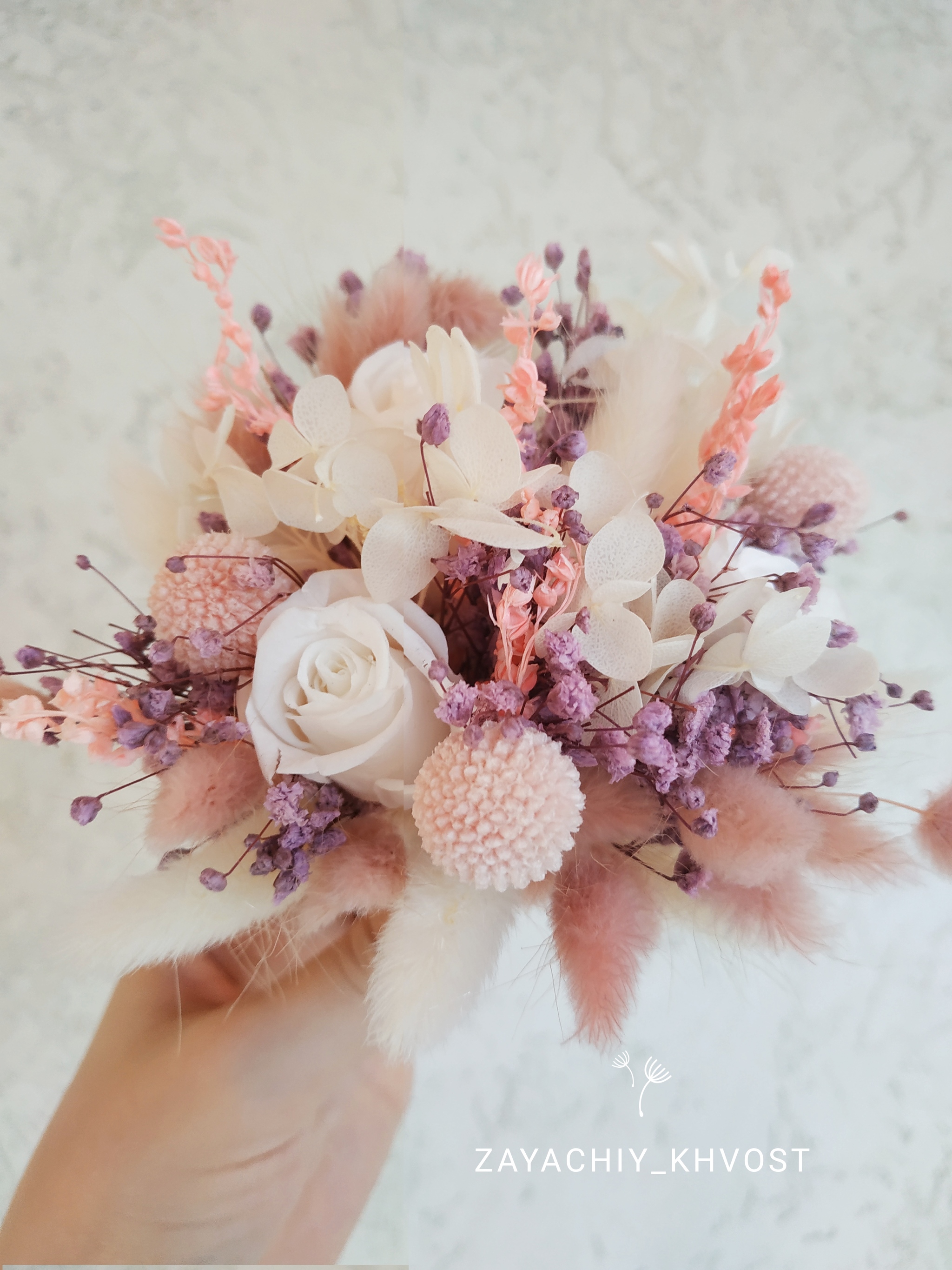 Bouquets of dried flowers. - My, Needlework without process, Dried flowers, With your own hands, Bouquet, Longpost