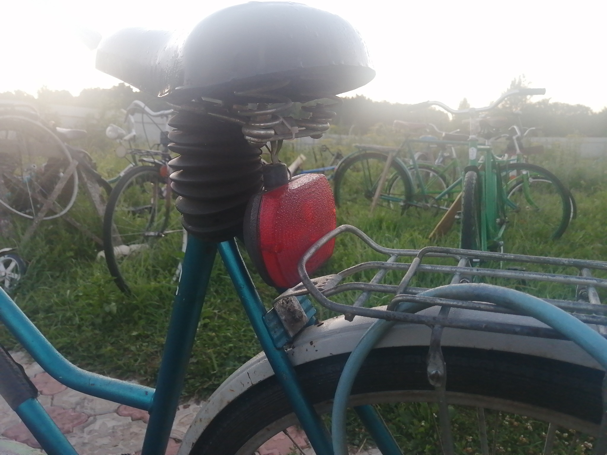 morning aesthetics - My, A bike, Aesthetics, Nature, Morning, Russia, Abandoned, Longpost