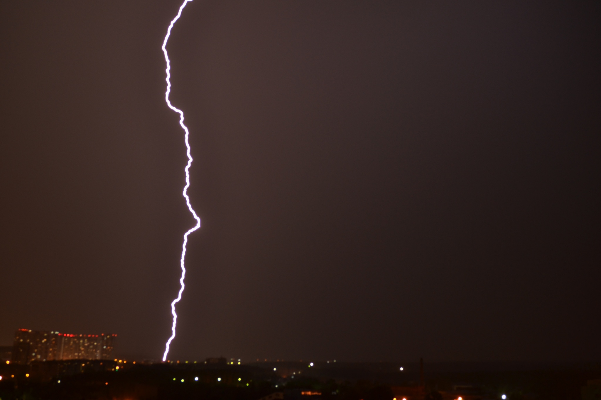 Lightning - My, Lightning, Sky, Thunderstorm, The photo