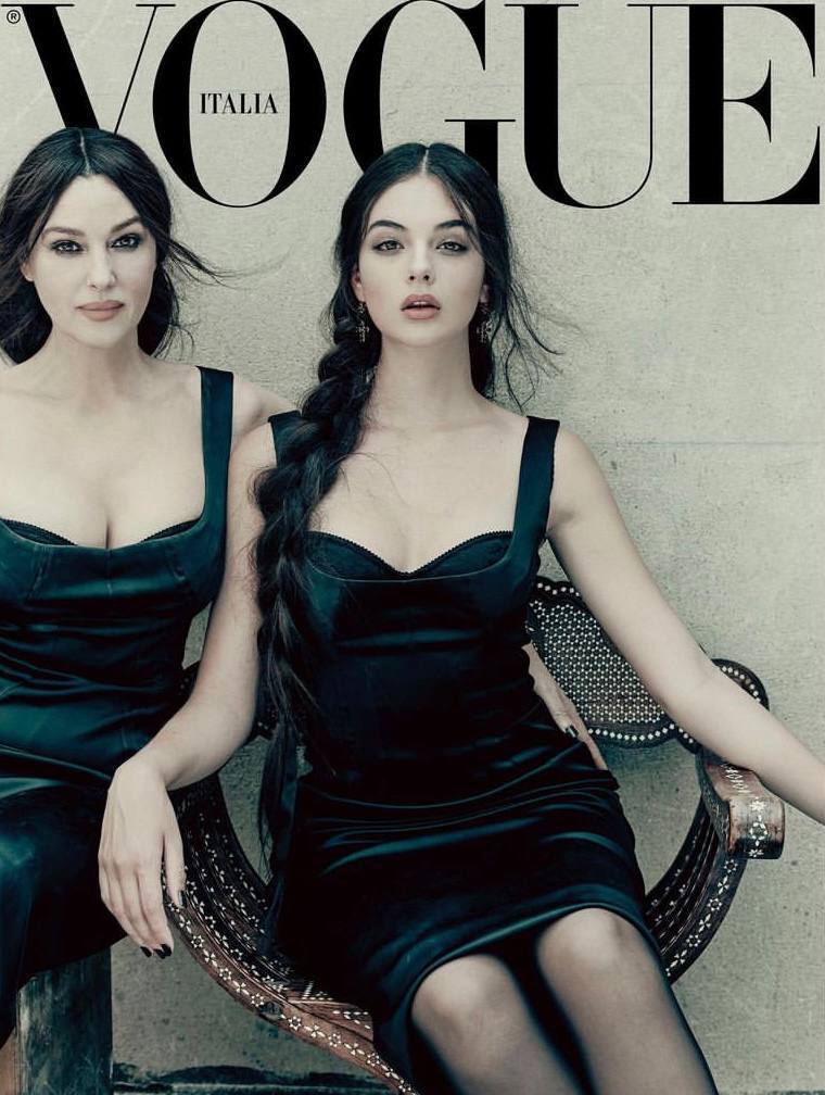 When mom pushed off the cover - The photo, Monica Bellucci, Vogue, Actors and actresses, Daughter, Celebrities