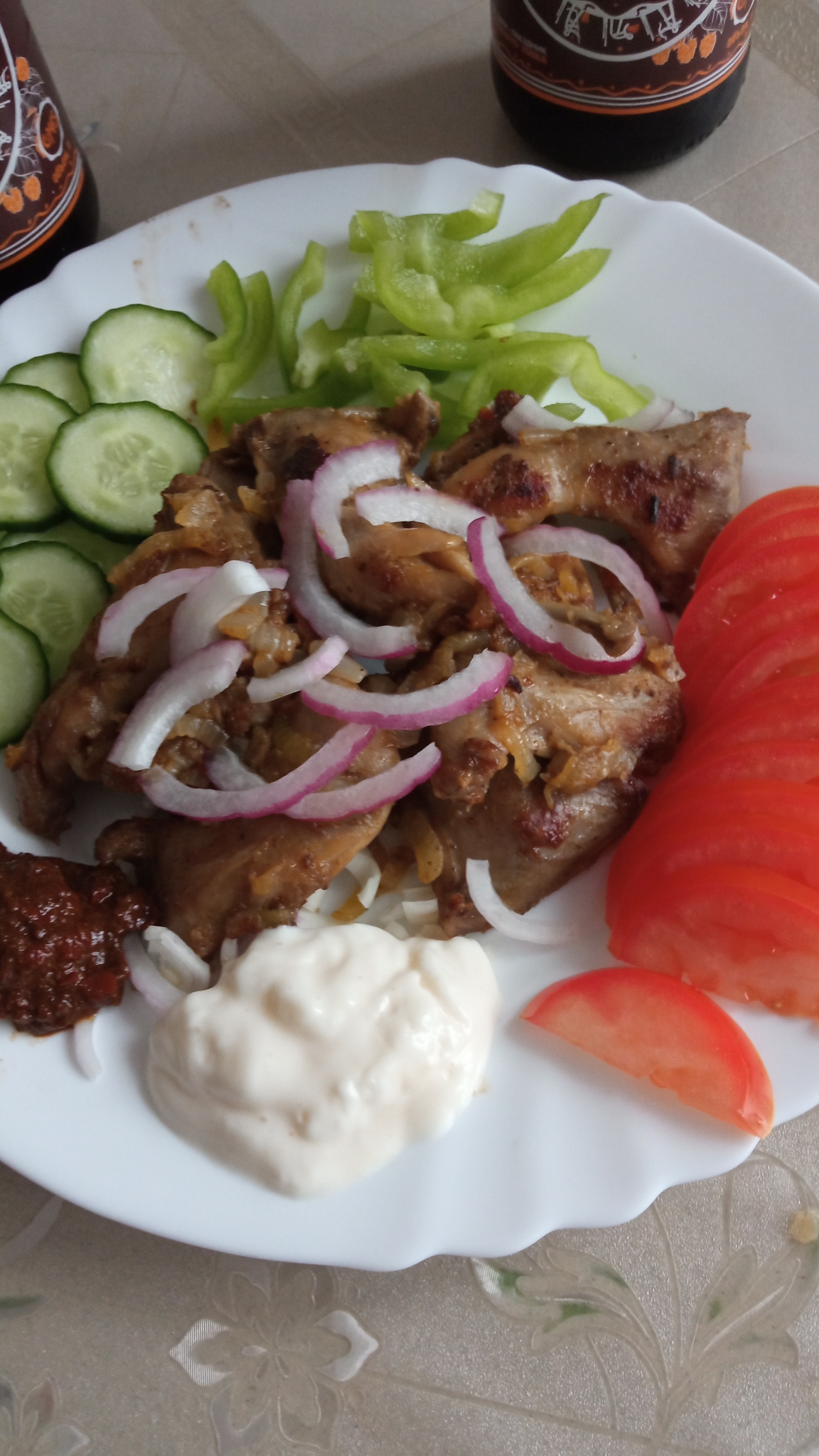 Холостяцкий ужин № 6. Закуска из сёмги под сметанно-икорным соусом