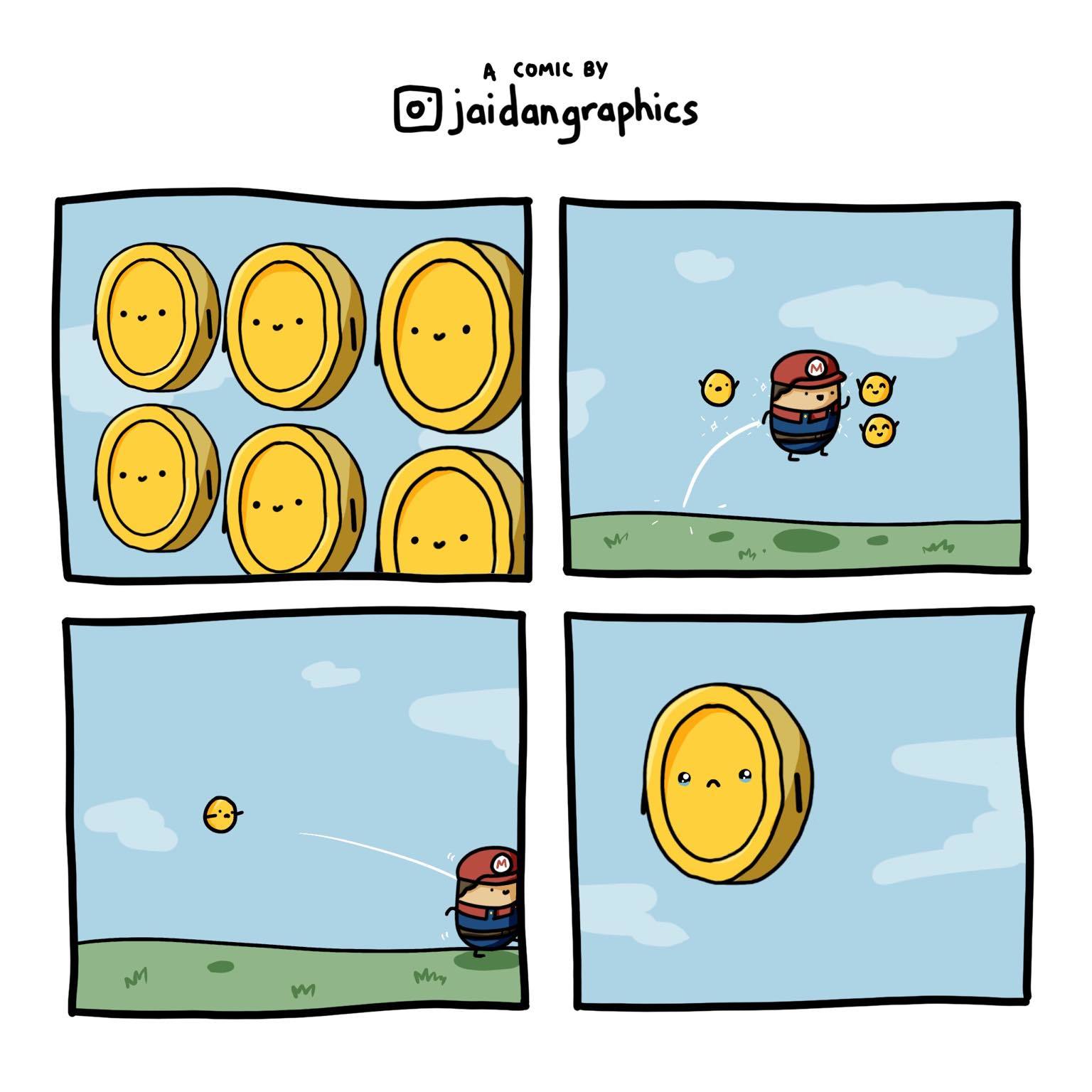 last coin - Comics, Mario, Coin