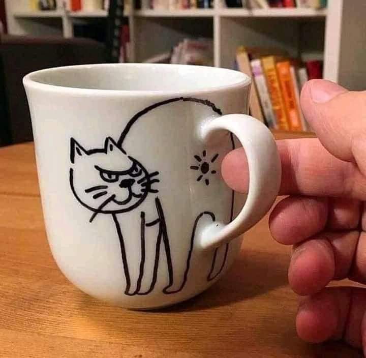 It's just a mug - Creative, Кружки, Humor, cat