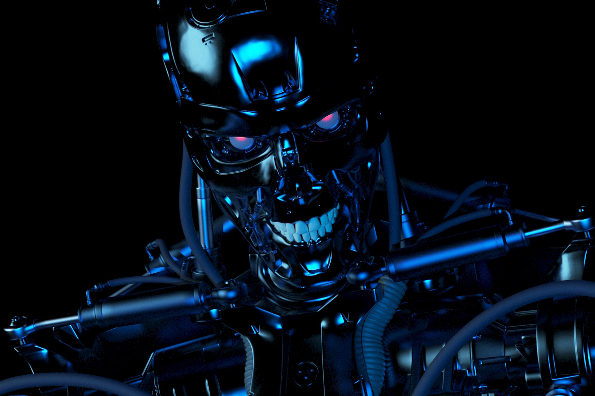 Terminator t-800 3D model V.5 - My, Terminator 2: Judgment Day, 3D modeling, 3D