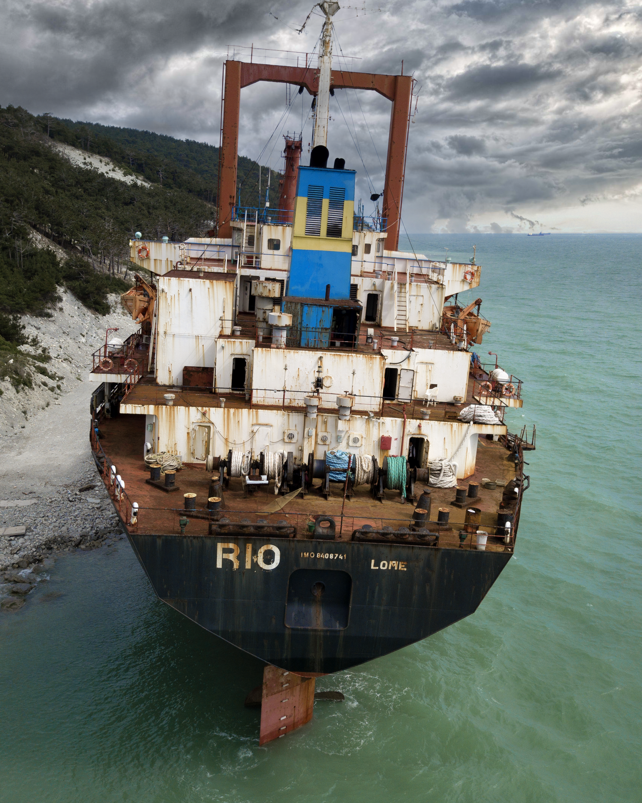 Abandoned cargo ship RIO - My, Abandoned, Ship, Shipwreck, Rio bulk carrier, Kabardinka, Urbanphoto, Urbanfact, Longpost