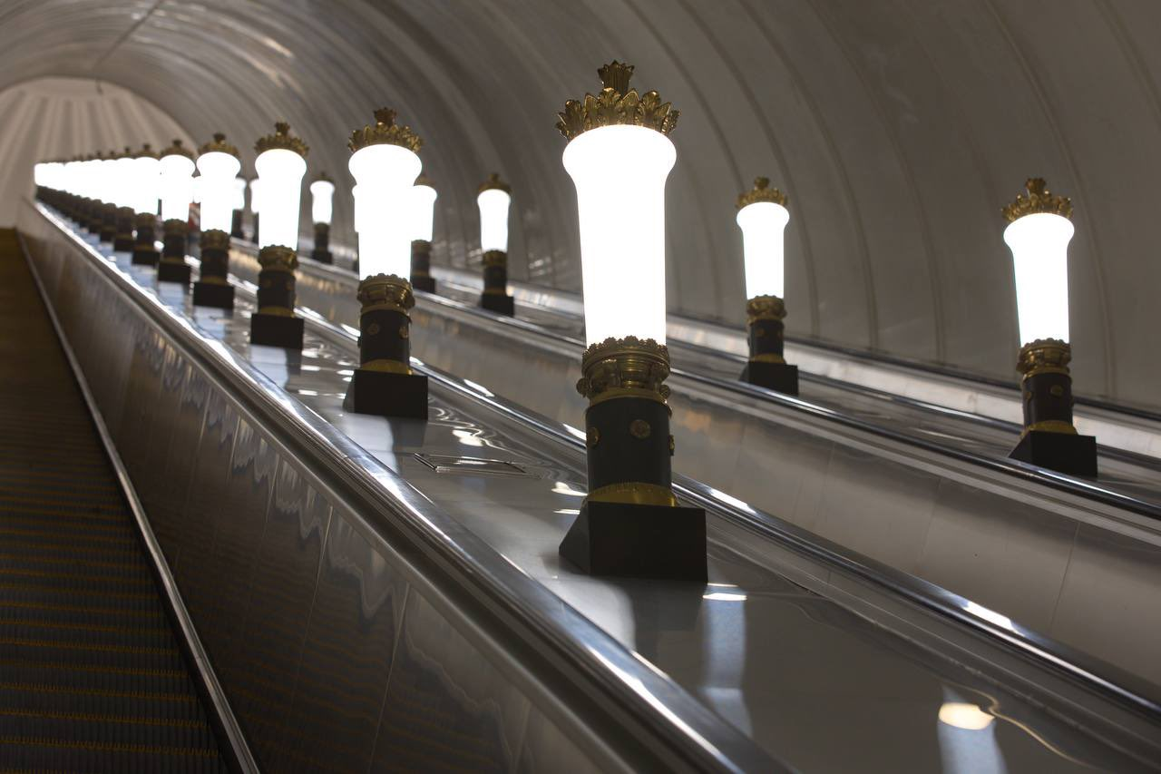 Smolenskaya metro station reopened after renovation - Moscow, Metro, Moscow Metro, Longpost, Video