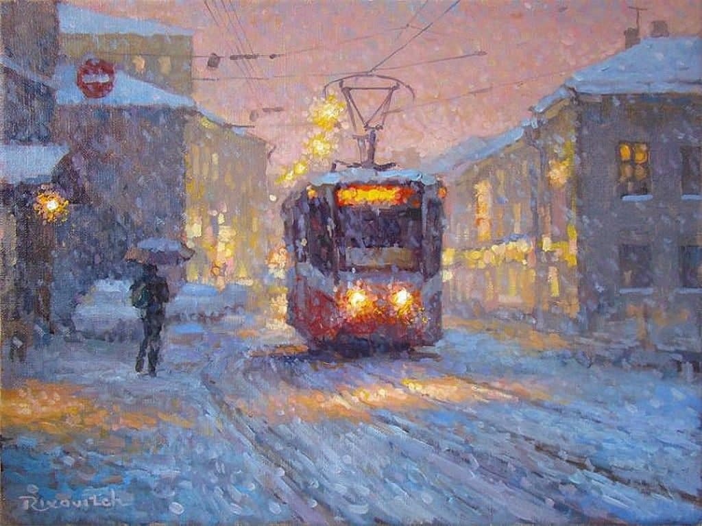 Snowfall - Painting, Artist, Art, Painting