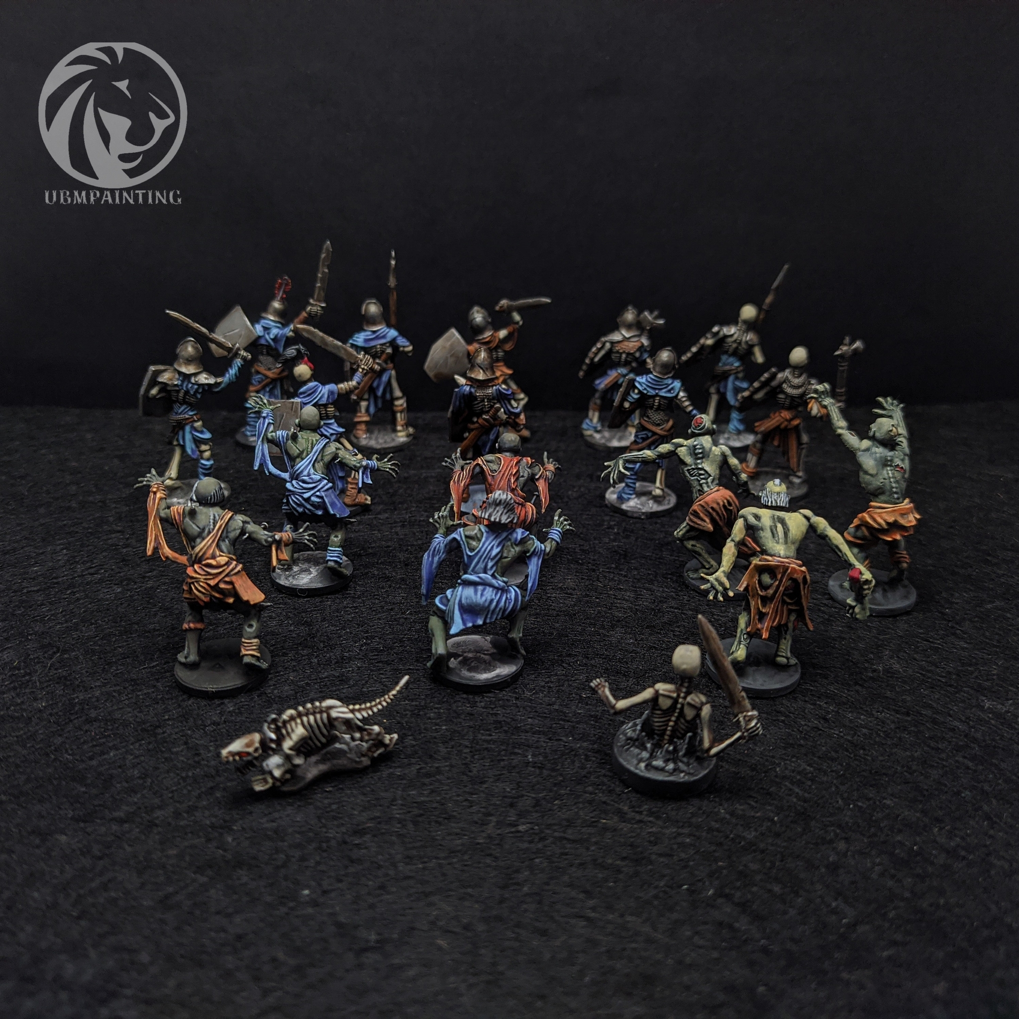 Zombies, Skeletons, Ghouls... 28mm - My, Desktop wargame, Painting miniatures, Miniature, Tabletop role-playing games, Board games, the walking Dead, Zombie, Vampires, Longpost