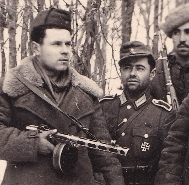 Partisans in captured German uniforms - The Great Patriotic War, Partisans, Longpost