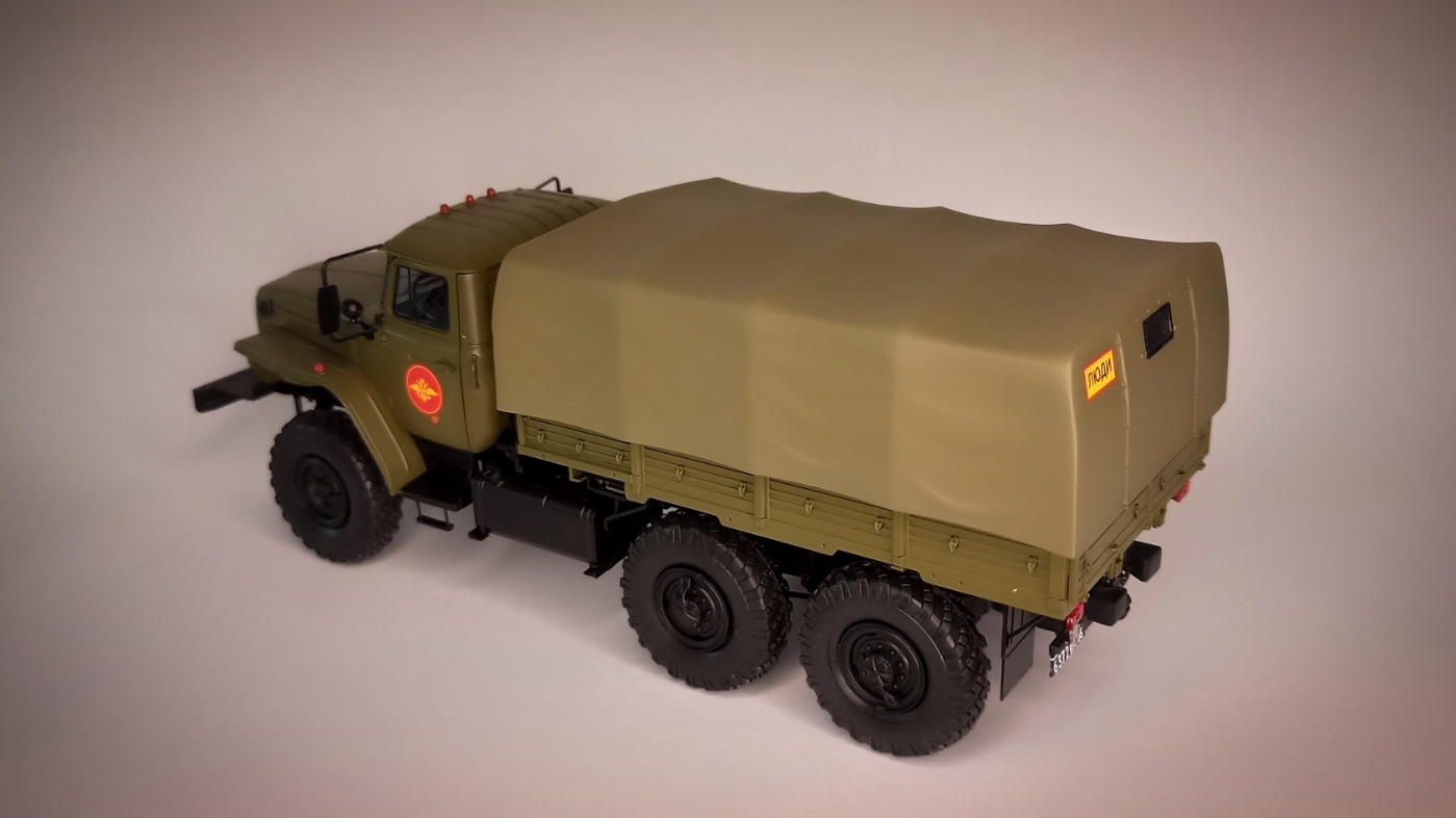 Ural-4320 from Zvezda - My, Creation, Truck, Auto, Collection, Hobby, Scale model, Longpost