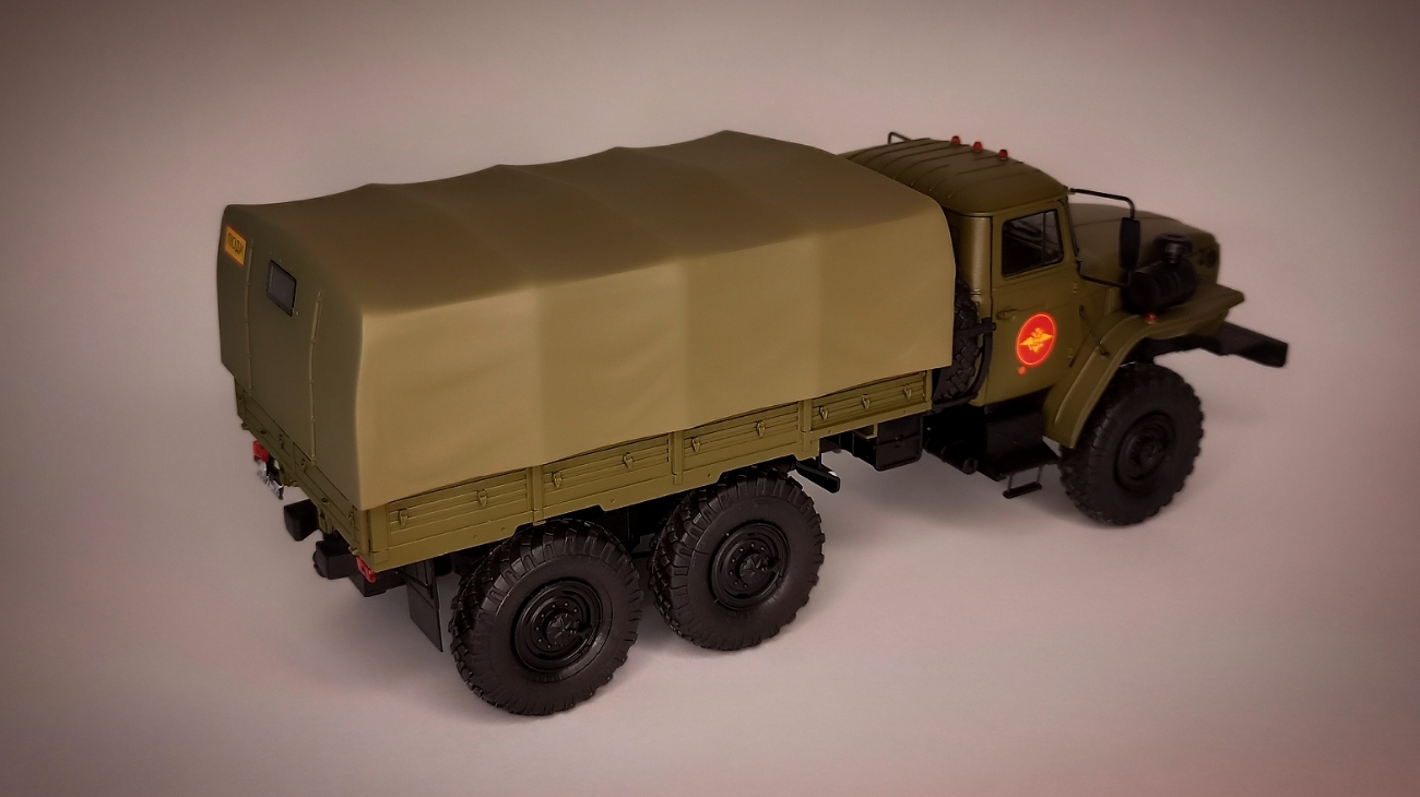 Ural-4320 from Zvezda - My, Creation, Truck, Auto, Collection, Hobby, Scale model, Longpost