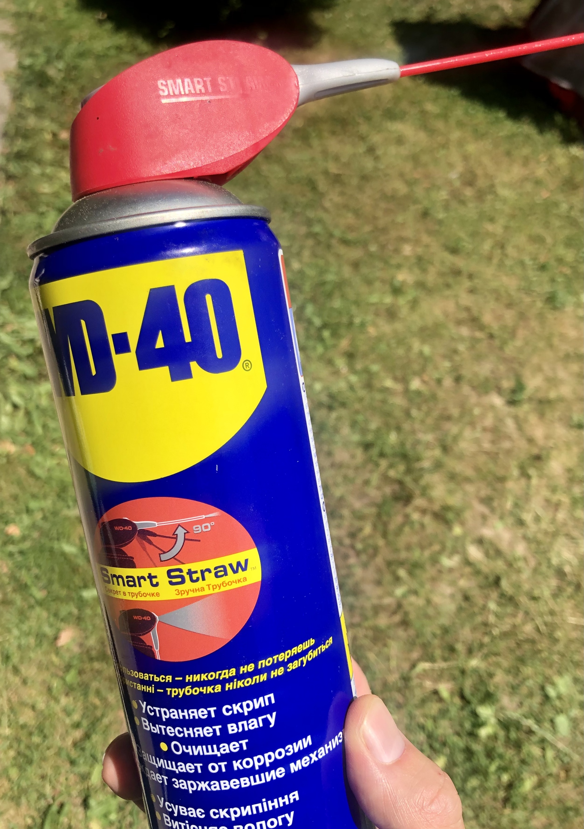 Ещё немного про пользу WD-40 - Моё, Wd-40, Оса, Лето, Керосин, Дача