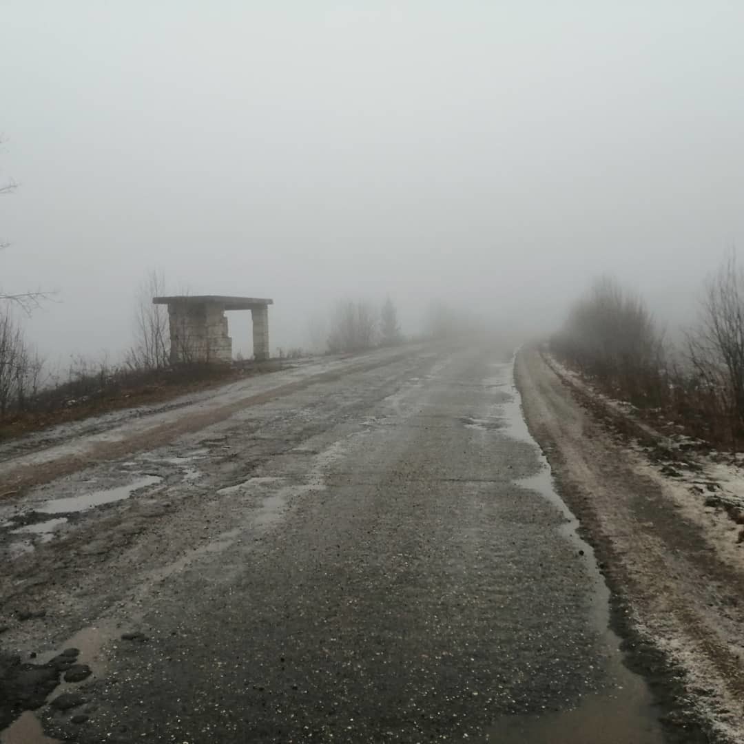 Russian deep Silent hill - My, Village, The photo, Fog, Anxiety, Provinces, Longpost