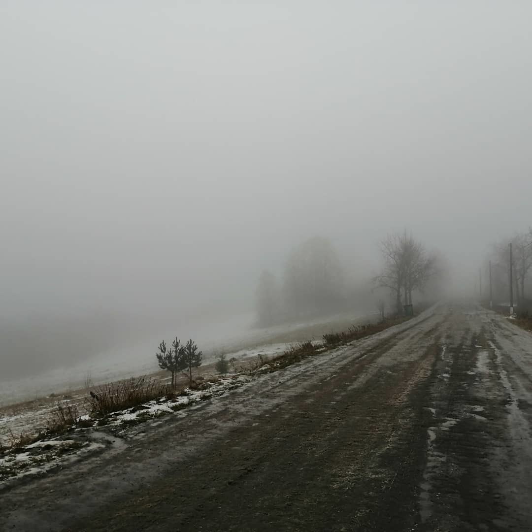 Российский глубинный Silent hill - Моё, Деревня, Фотография, Туман, Тревожность, Провинция, Длиннопост