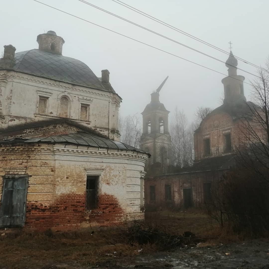 Russian deep Silent hill - My, Village, The photo, Fog, Anxiety, Provinces, Longpost