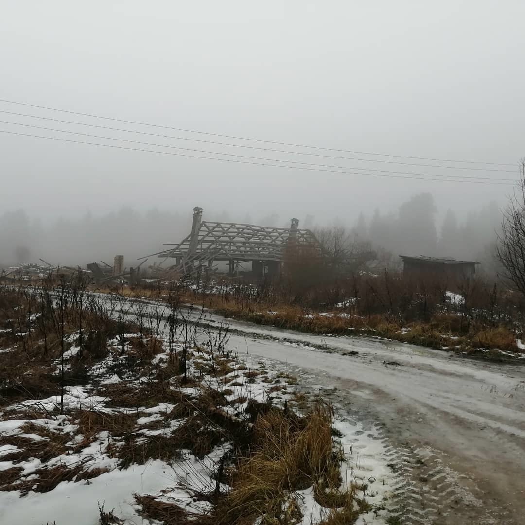 Russian deep Silent hill - My, Village, The photo, Fog, Anxiety, Provinces, Longpost