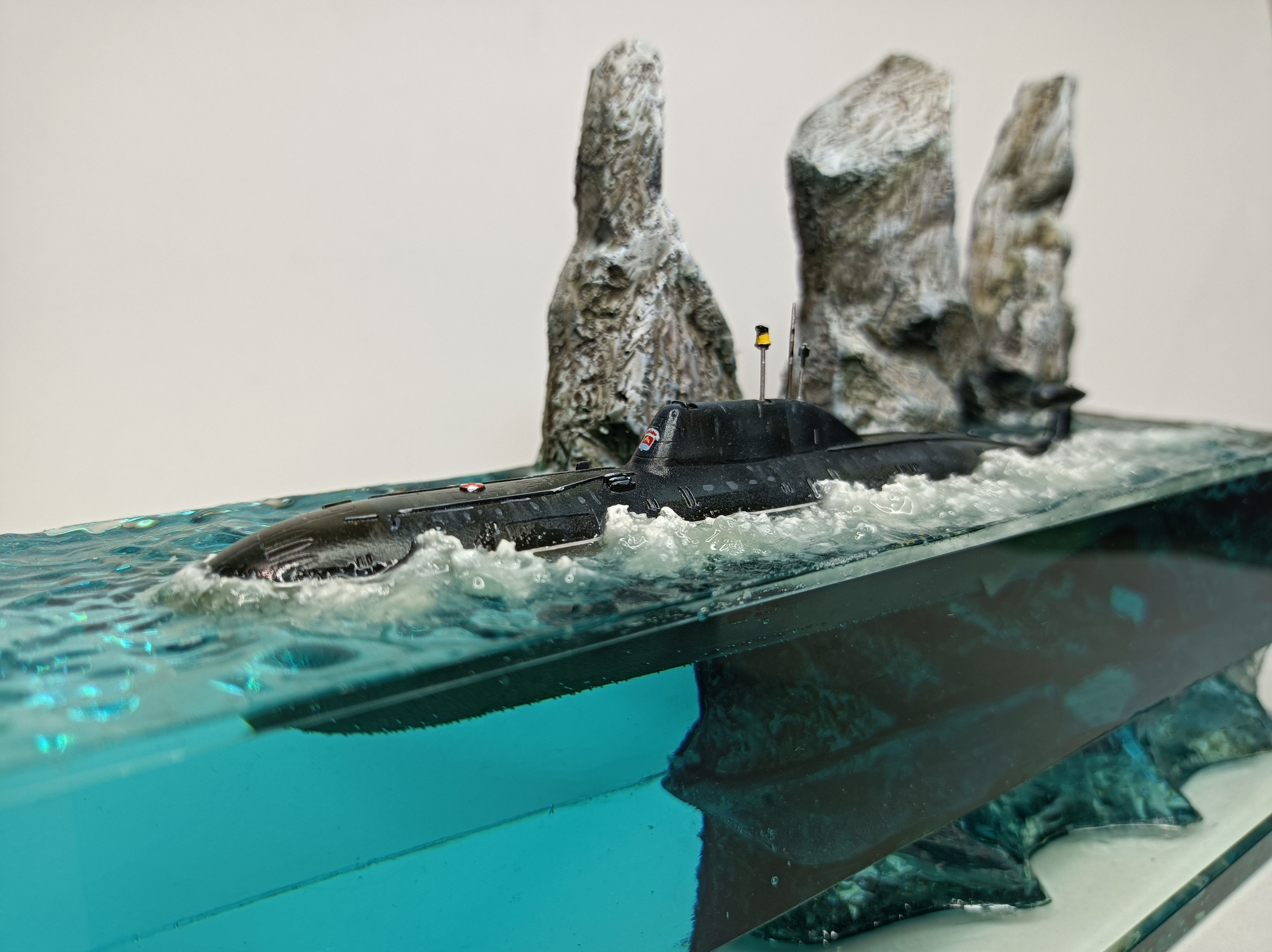 Kamchatka - My, Stand modeling, Kamchatka, Severodvinsk, With your own hands, Navy, Submarine, Epoxy resin, Interior, , Sea, Presents, Longpost