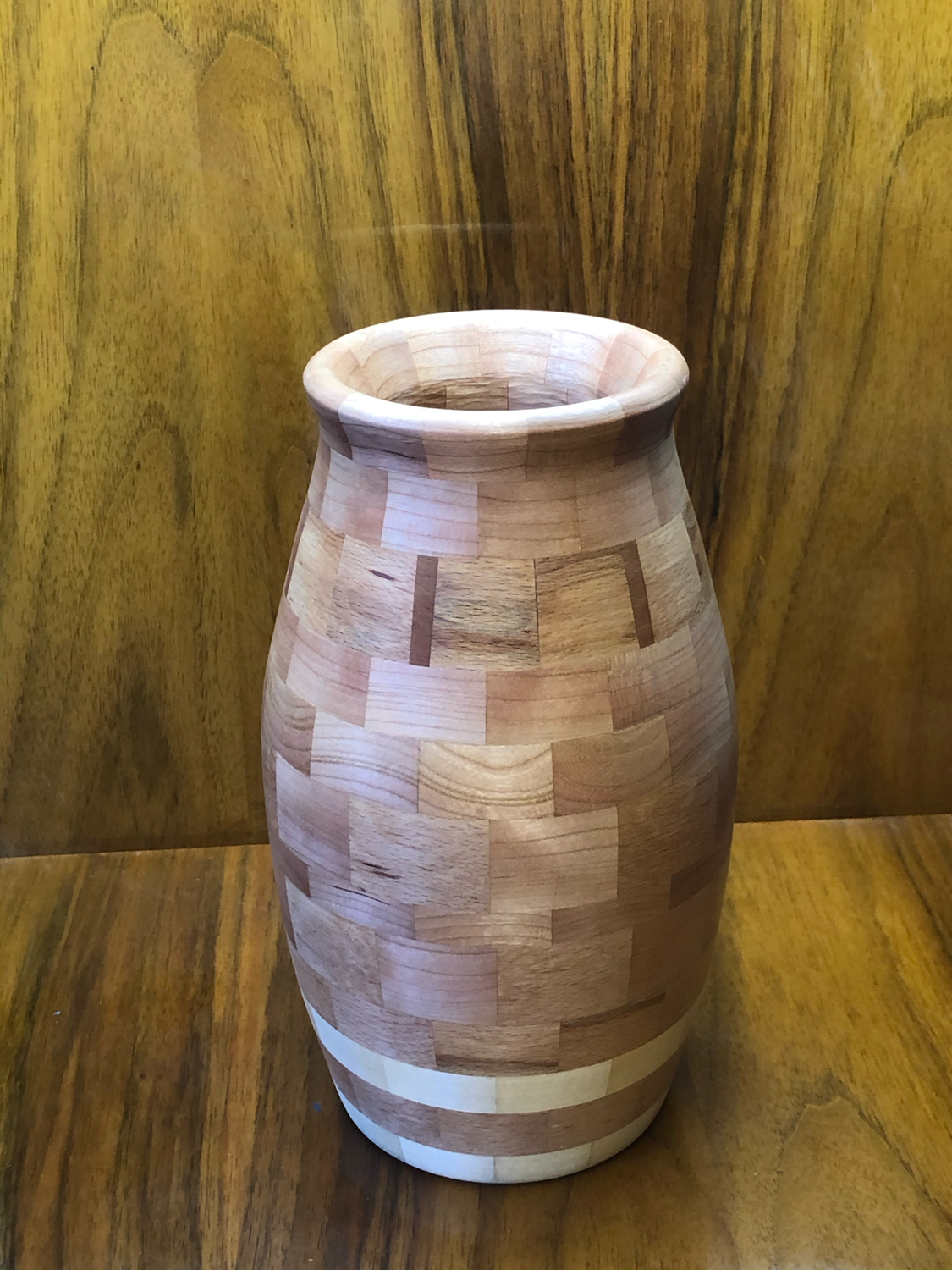 segment vase - My, Tree, With your own hands, Lathe, Woodworking, Longpost