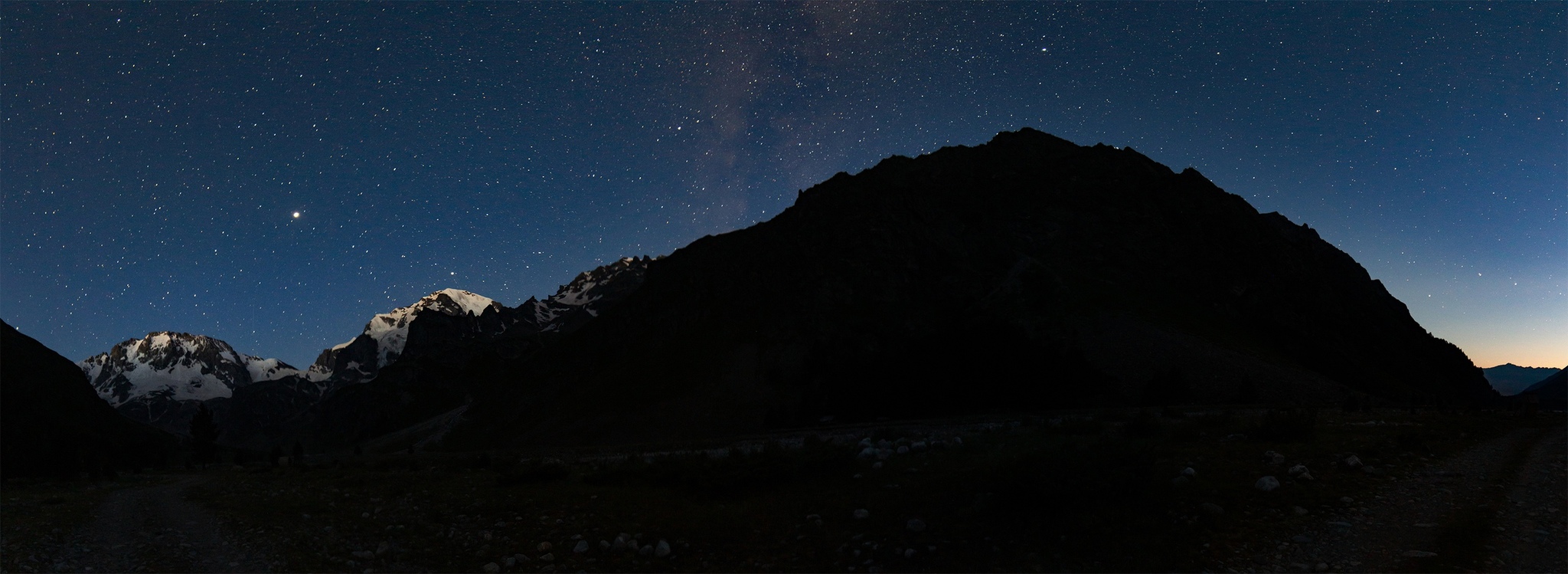 The higher the mountains, the closer the stars - My, The mountains, Caucasus, Kabardino-Balkaria, Ullu-Tau, Sky, Starry sky, Stars, Milky Way, , Space, Simply space, Canon 600D, Samyang 14mm, Longpost, The photo, Astrophoto, Long exposure