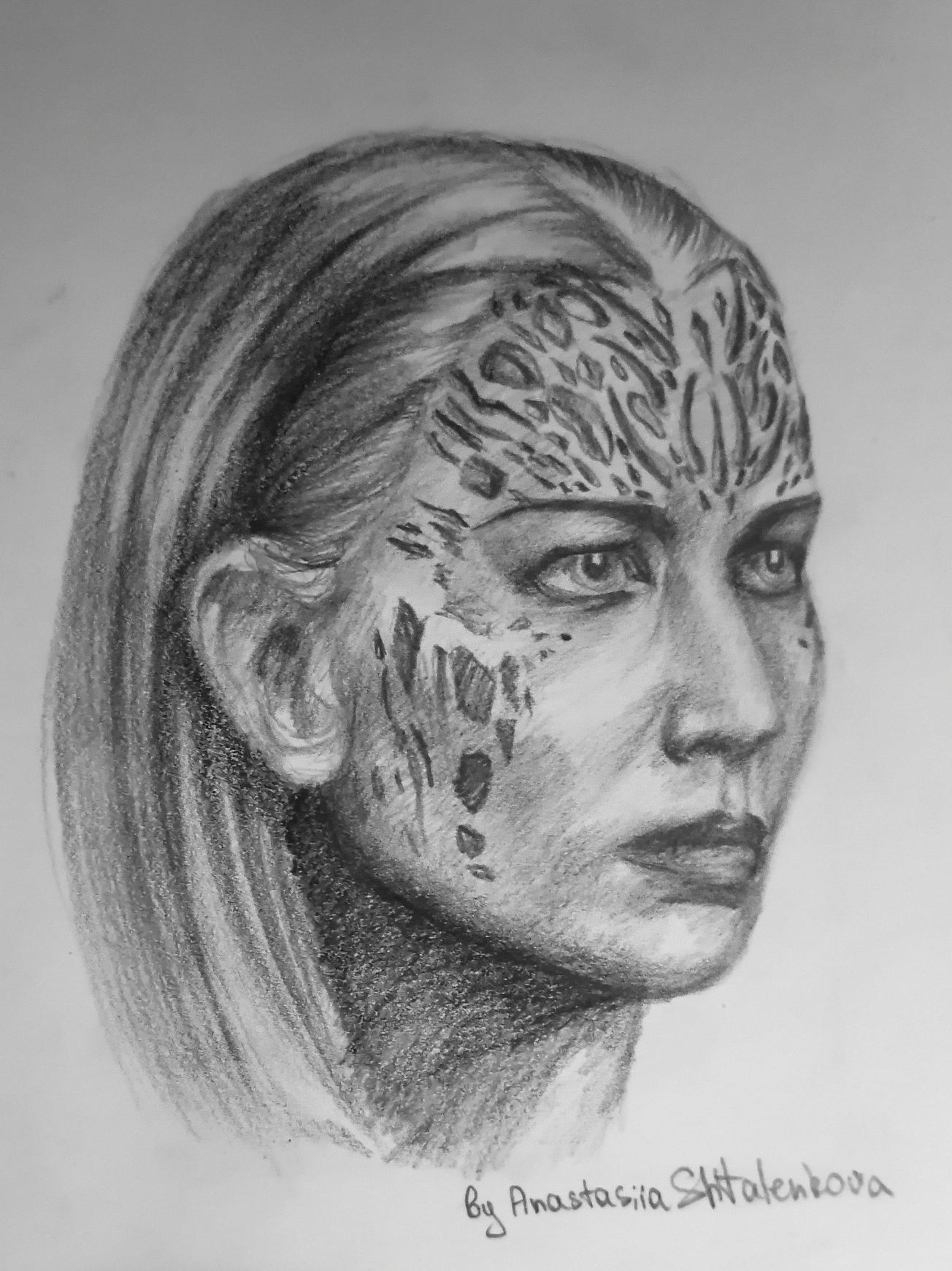 Mystic (process) - My, Mystic, X-Men, Marvel, Drawing, Sixfanarts, Fan art, Portrait, Sketch, , Pencil drawing, Pencil, Drawing process, Process, Artist, Beginner artist, Longpost, Creation