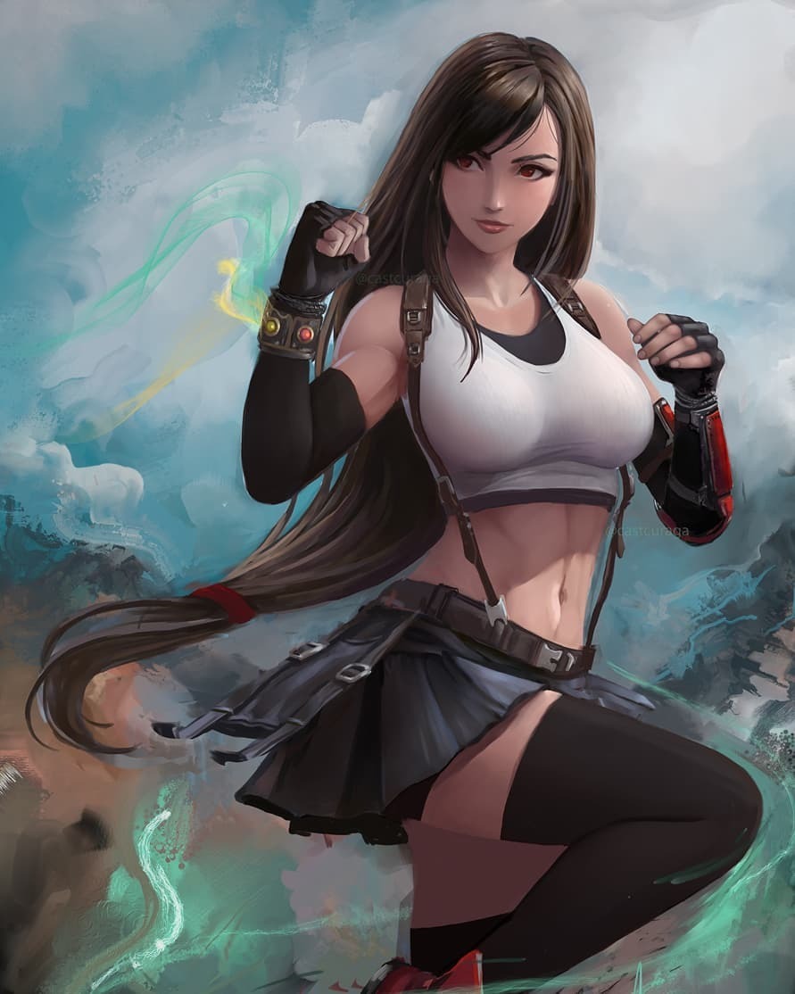 Tifa Lockhart - Tifa Lockhart, Final Fantasy VII, Арт, Игры, Justin Paul