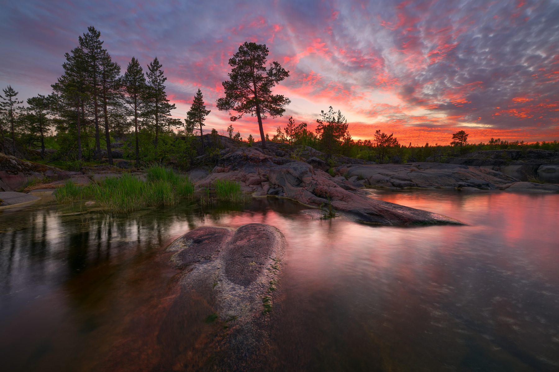 Ladoga night - The photo, Landscape, Nature