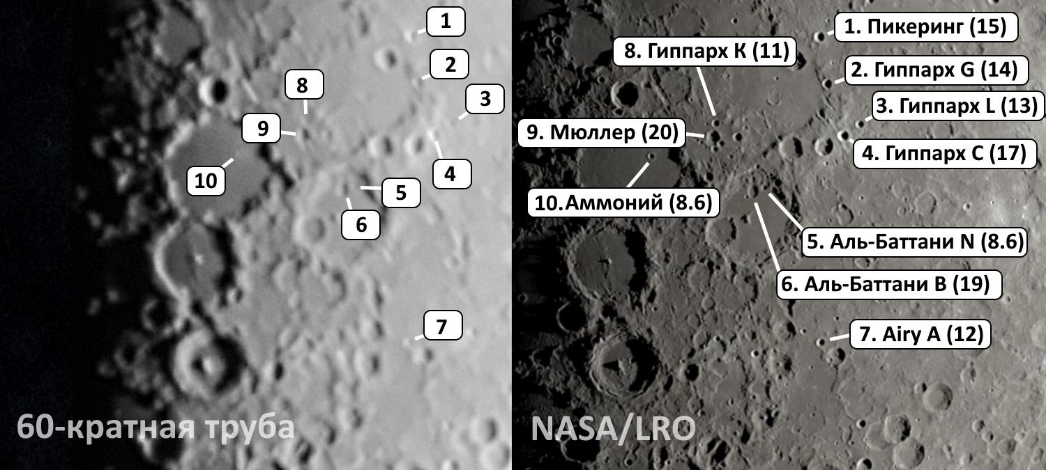Что можно увидеть на Луне в подзорную трубу | Пикабу