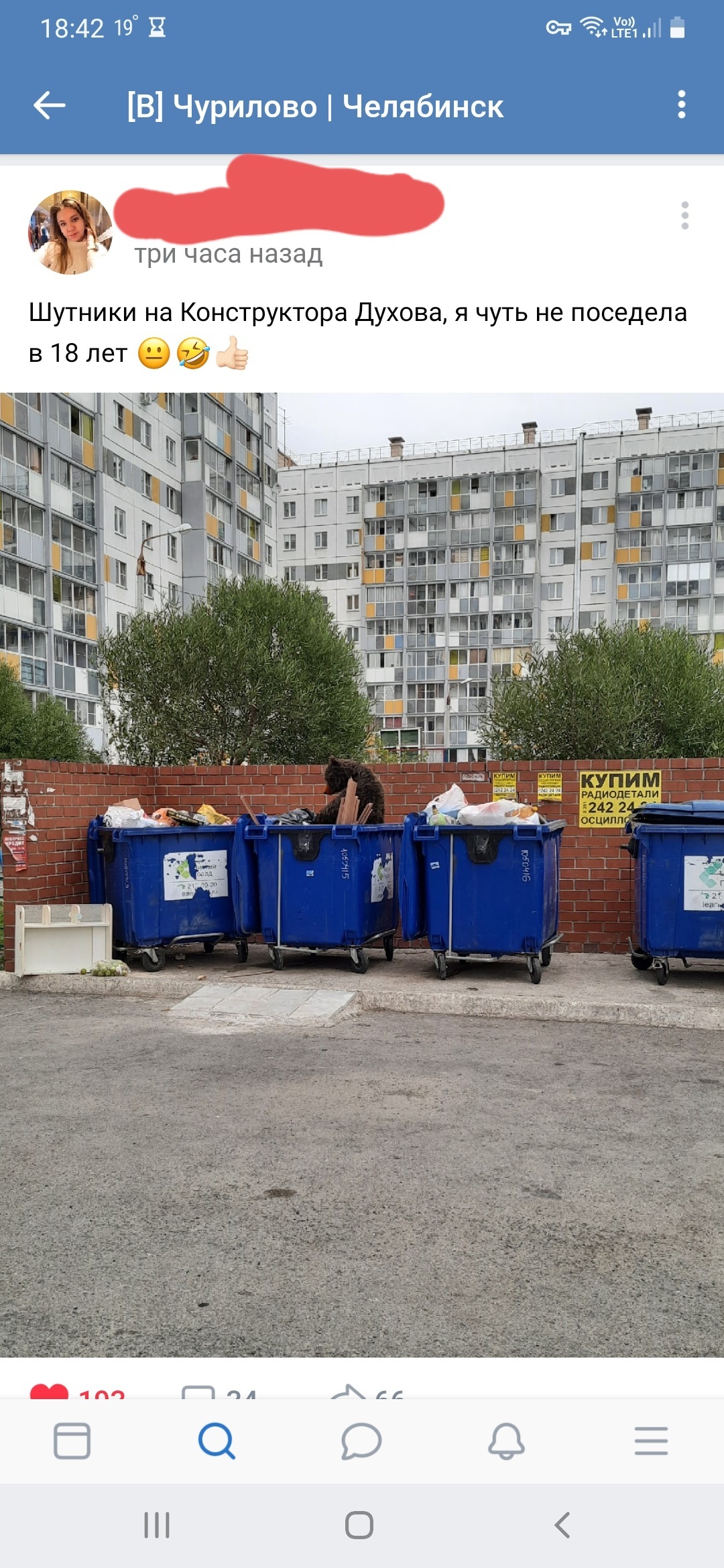 Toy in the trash - Humor, Screenshot, Fuck aesthetics, Garbage, Soft toy, Chelyabinsk, The Bears, Longpost