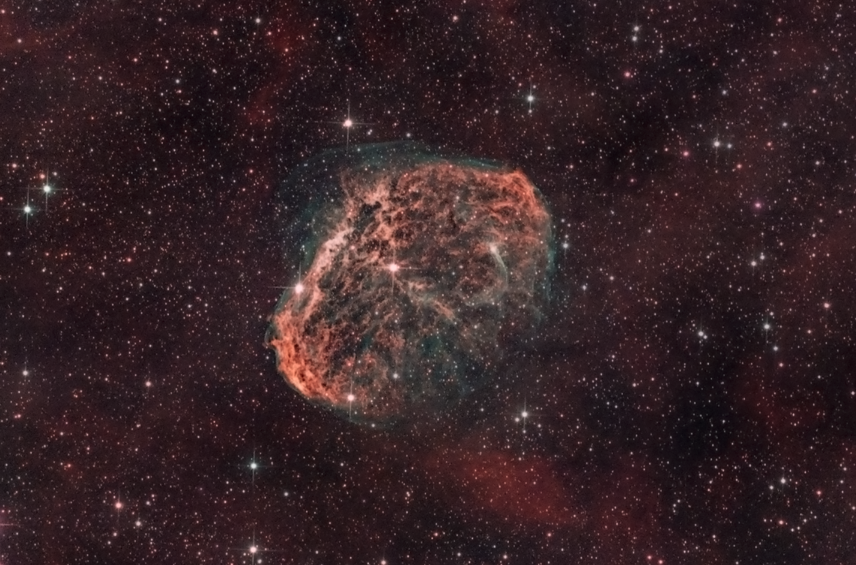 Crescent Nebula - My, Constellation Cygnus, Milky Way, Astrophoto, Crescent