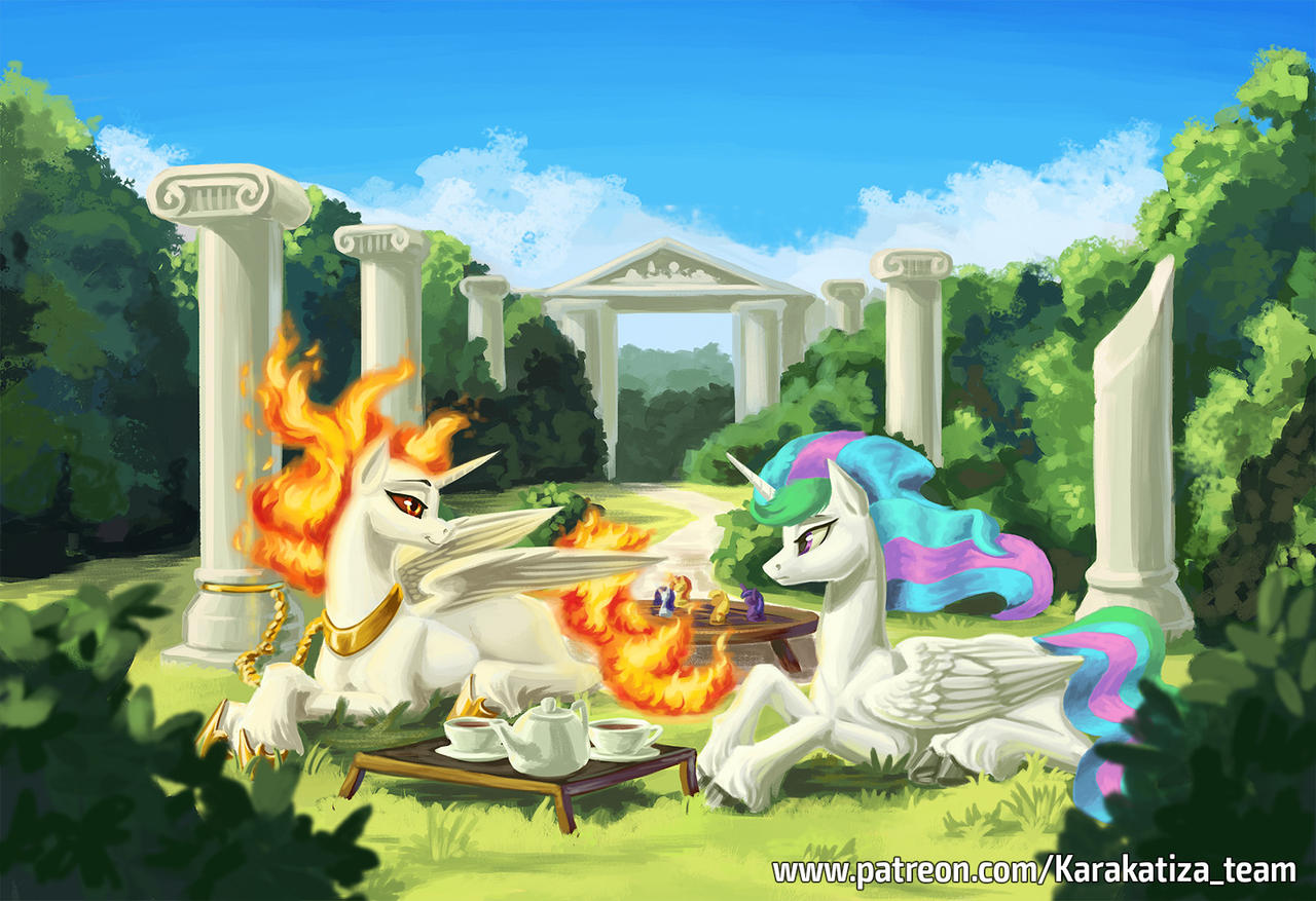 You think so? - My little pony, Daybreaker, Princess celestia, Kirillk