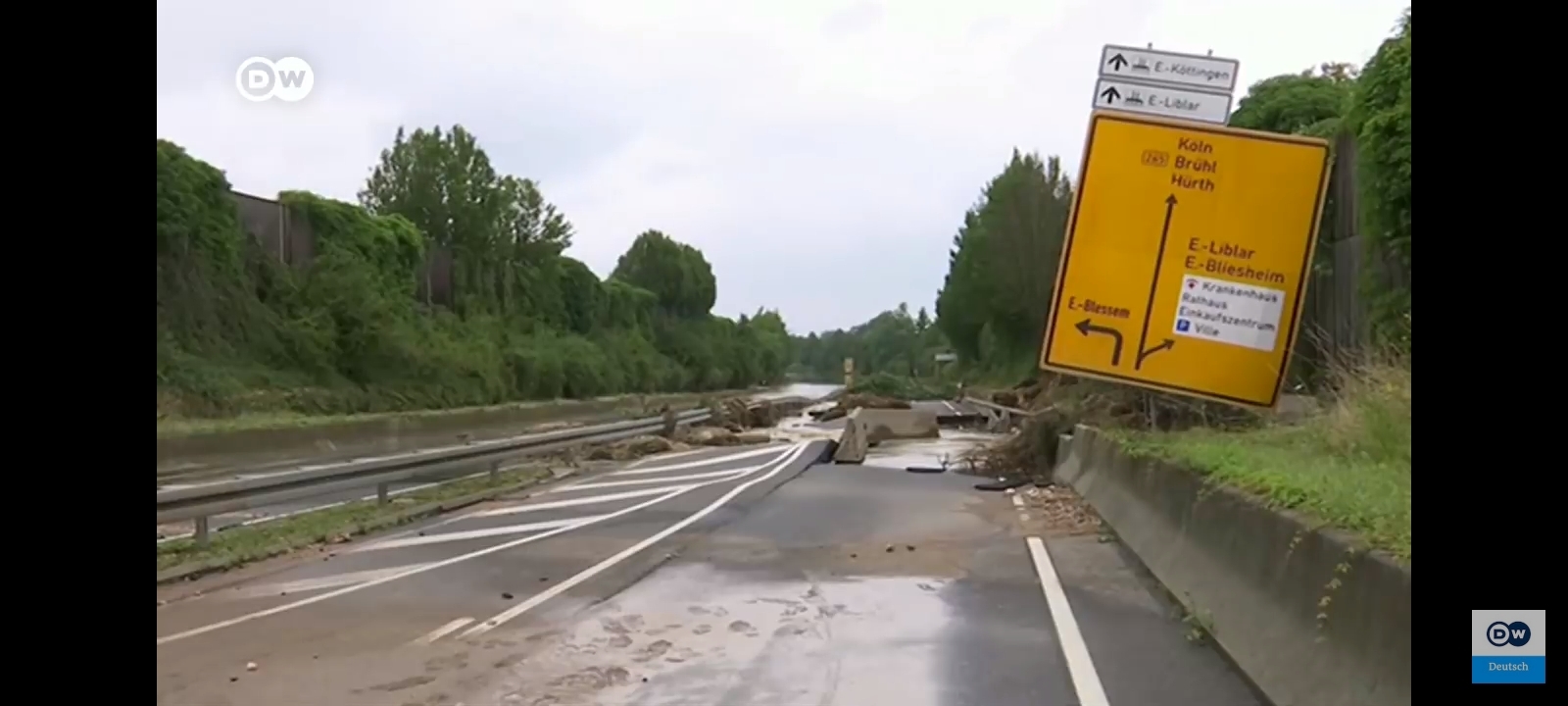 Finally, roads in Kazakhstan have become like in Germany - My, Flood, Germany, Kazakhstan, Bad roads, Humor