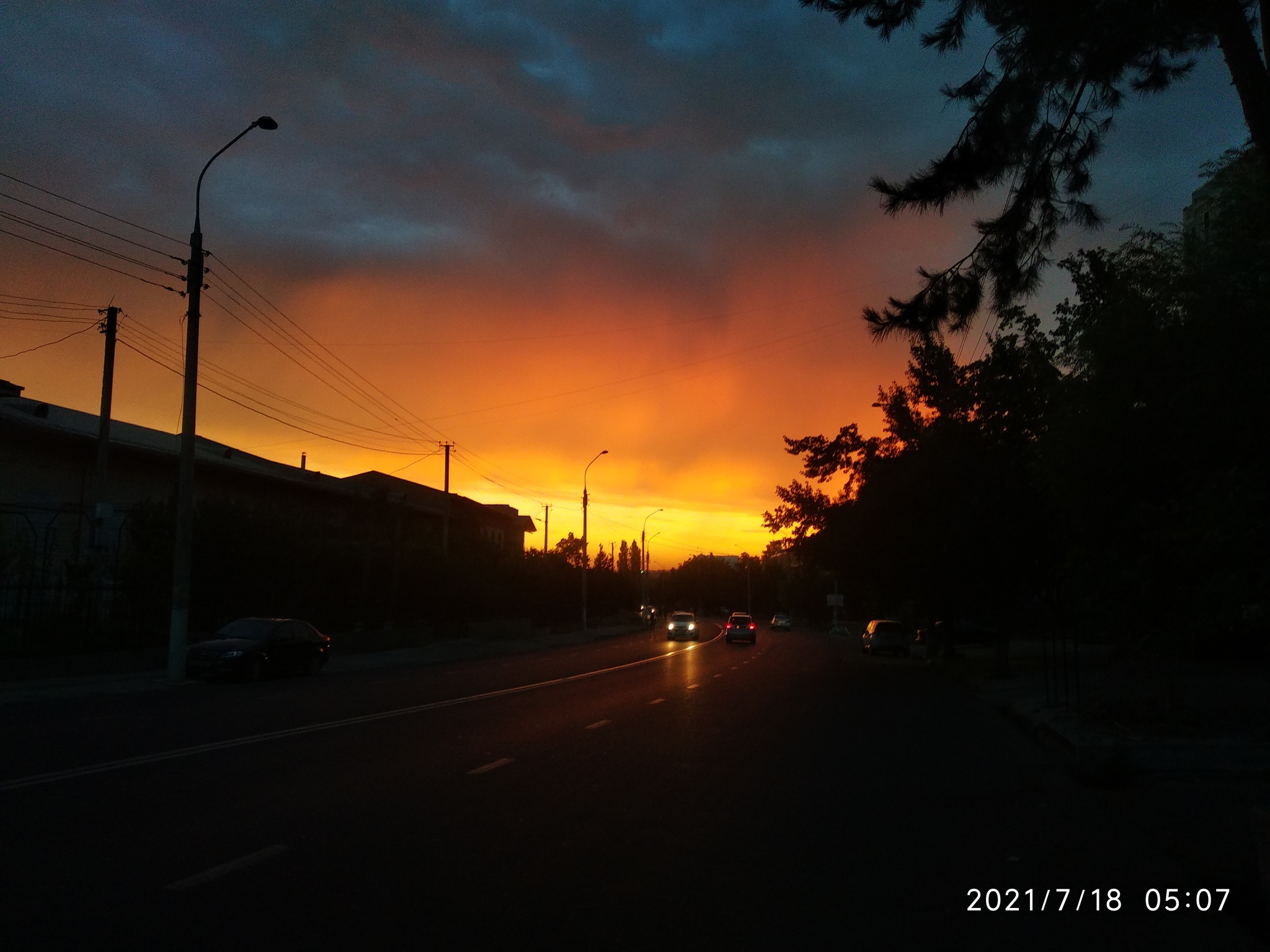 Tashkent at dawn - My, Edit photo, beauty of nature