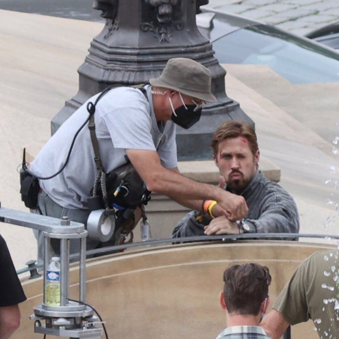 Photos from the shooting of the new film by the Russo brothers The Gray Man - The Russo Brothers, Ryan Gosling, Ana de Armas, Netflix, Chris Evans, Longpost, Photos from filming