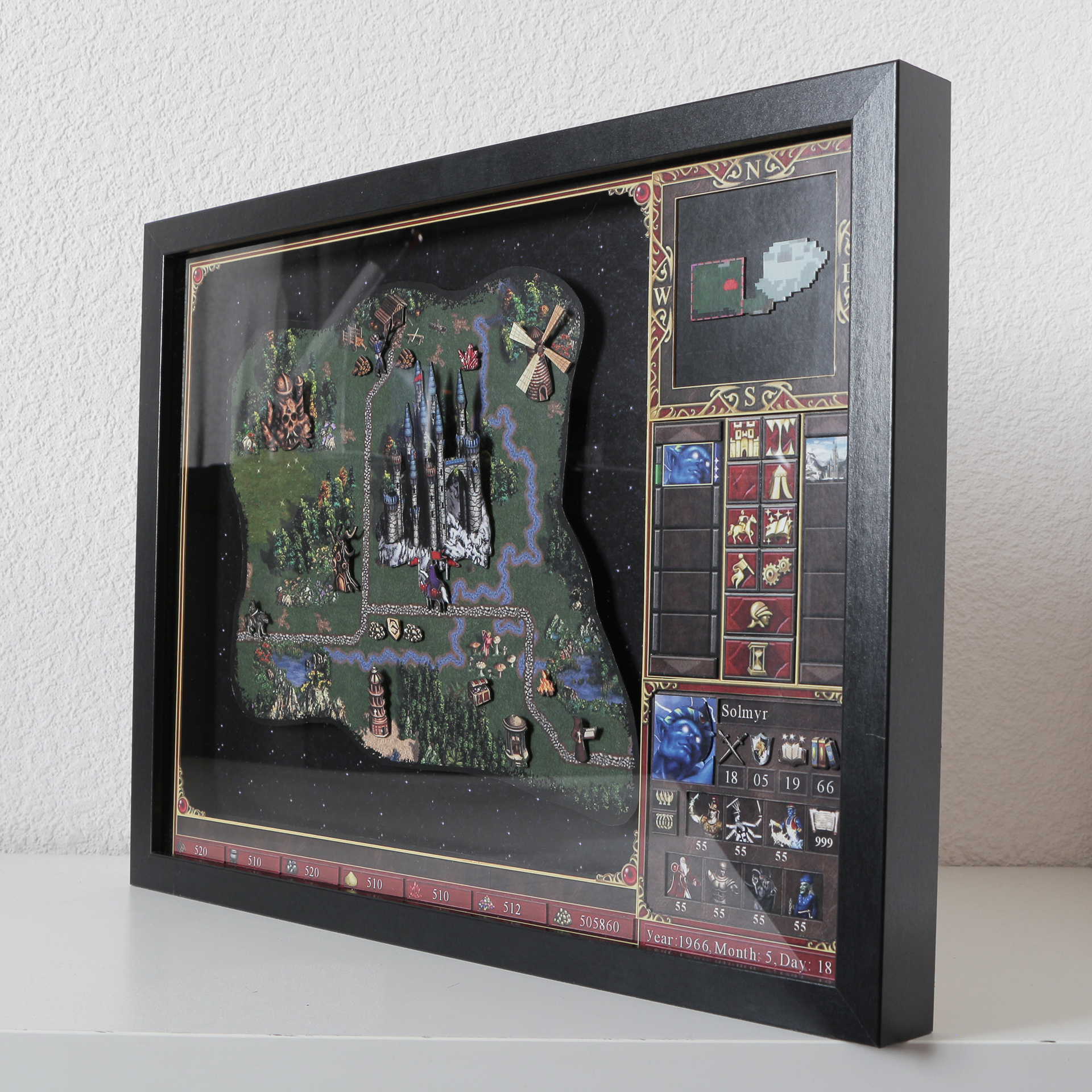 Heroes of Might and Magic III - My, Diorama, Games, With your own hands, Nostalgia, Old school, Герои меча и магии, Longpost