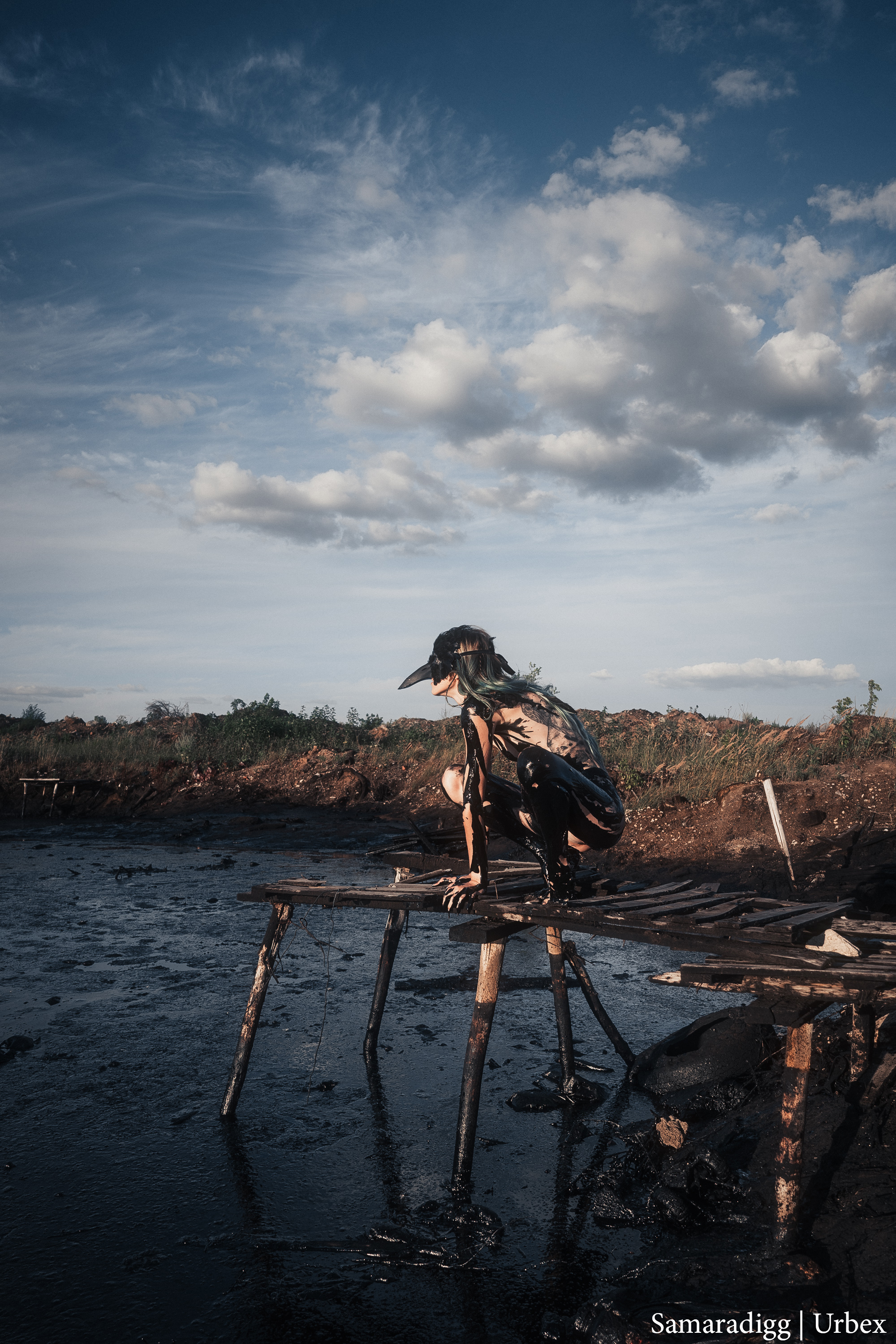 Toxic legacy: no one needs fuel oil lakes in Samara! - NSFW, My, Urbanphoto, Russia, Ecology, Fuel oil, Incident, Samara, Nature, Water, , Urbanfact, PHOTOSESSION, Oil, Tar, Water, Protection of Nature, Negative, Longpost, Boobs, Erotic, Sex, Nudity, Booty