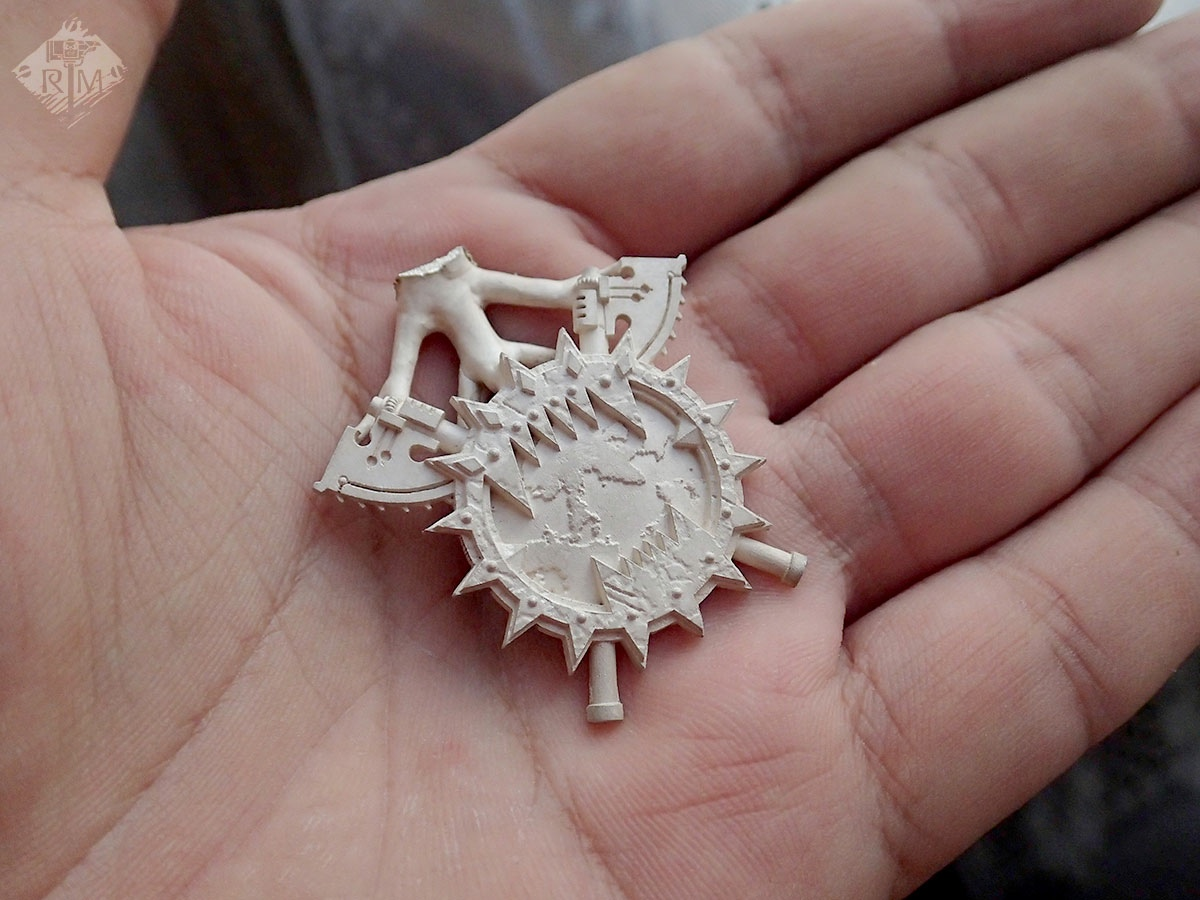 Pendant World Eaters with chain axes - My, Handmade, Silver, Decoration, Creation, Warhammer-Crafts, Casting, Needlework with process, Jewelry, Longpost