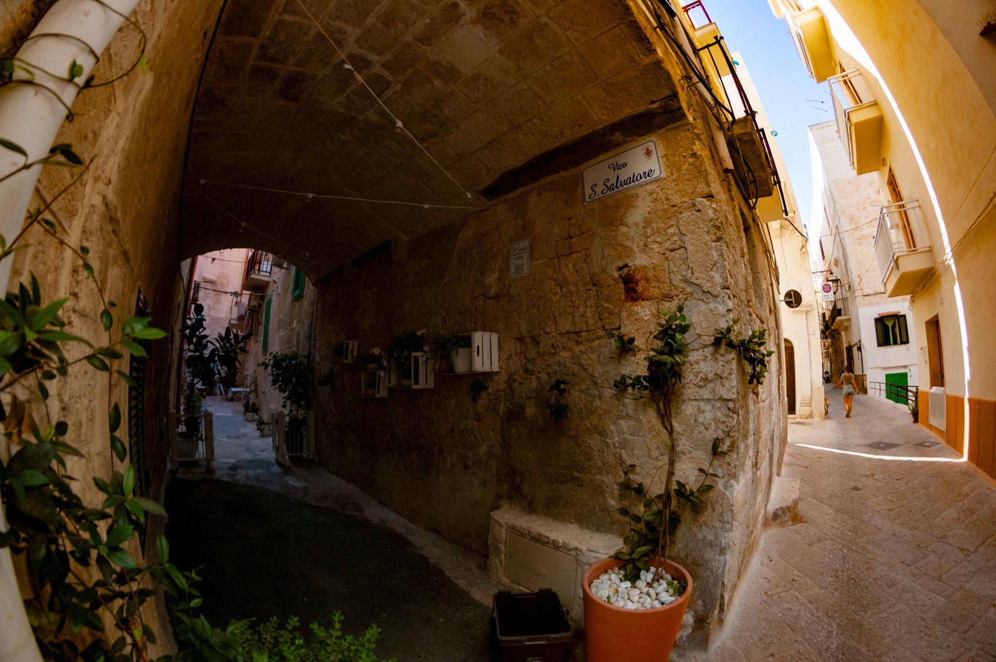 City of Monopoli, Puglia (southeast Italy, heel) this summer. fisheye lens - My, Italy, Sea, Longpost, Fish Eye