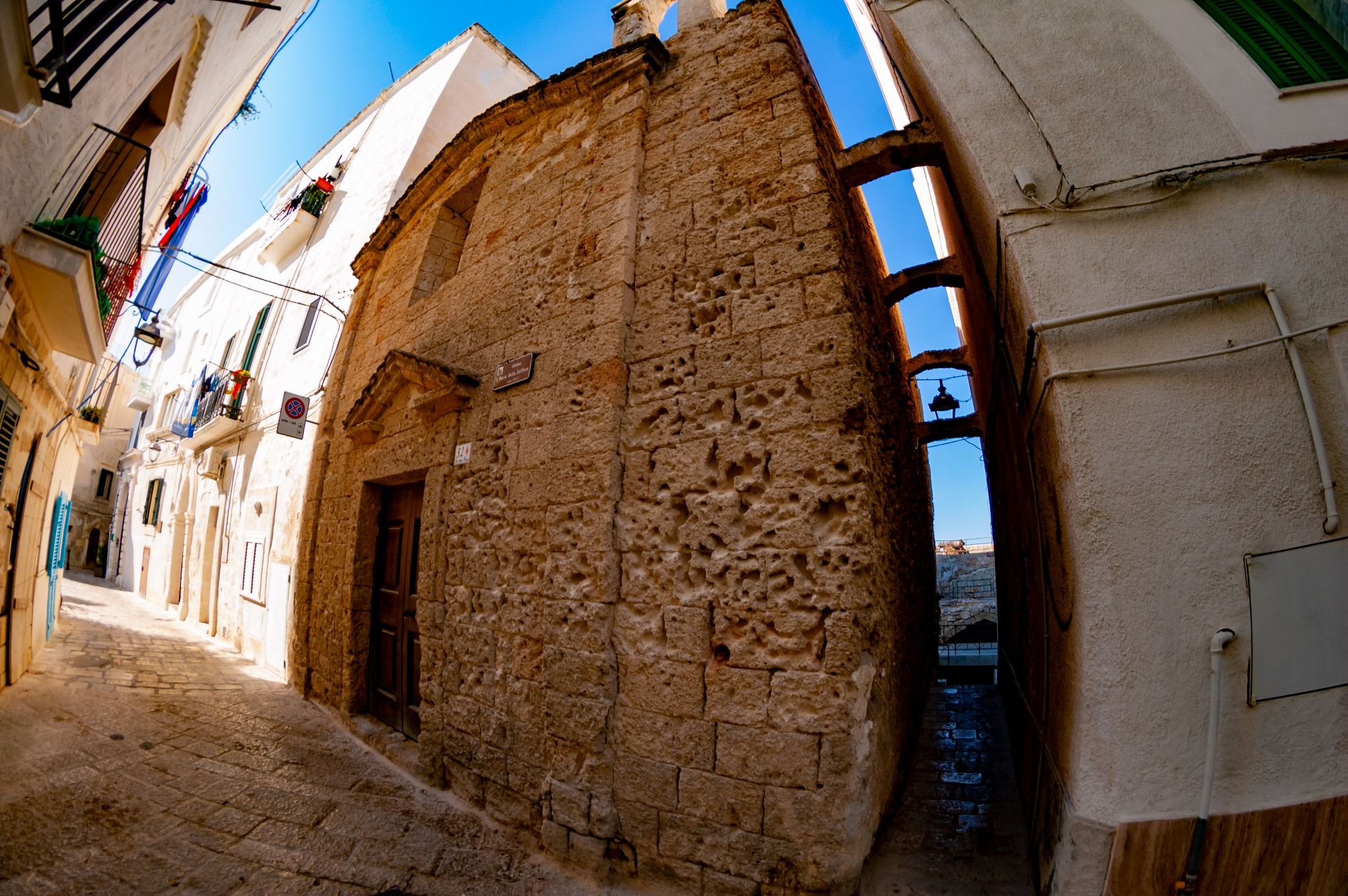 City of Monopoli, Puglia (southeast Italy, heel) this summer. fisheye lens - My, Italy, Sea, Longpost, Fish Eye