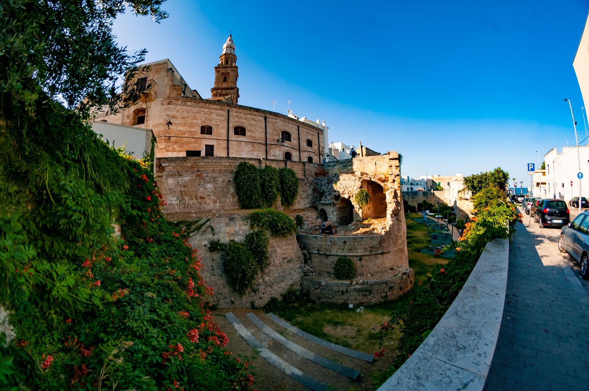 City of Monopoli, Puglia (southeast Italy, heel) this summer. fisheye lens - My, Italy, Sea, Longpost, Fish Eye