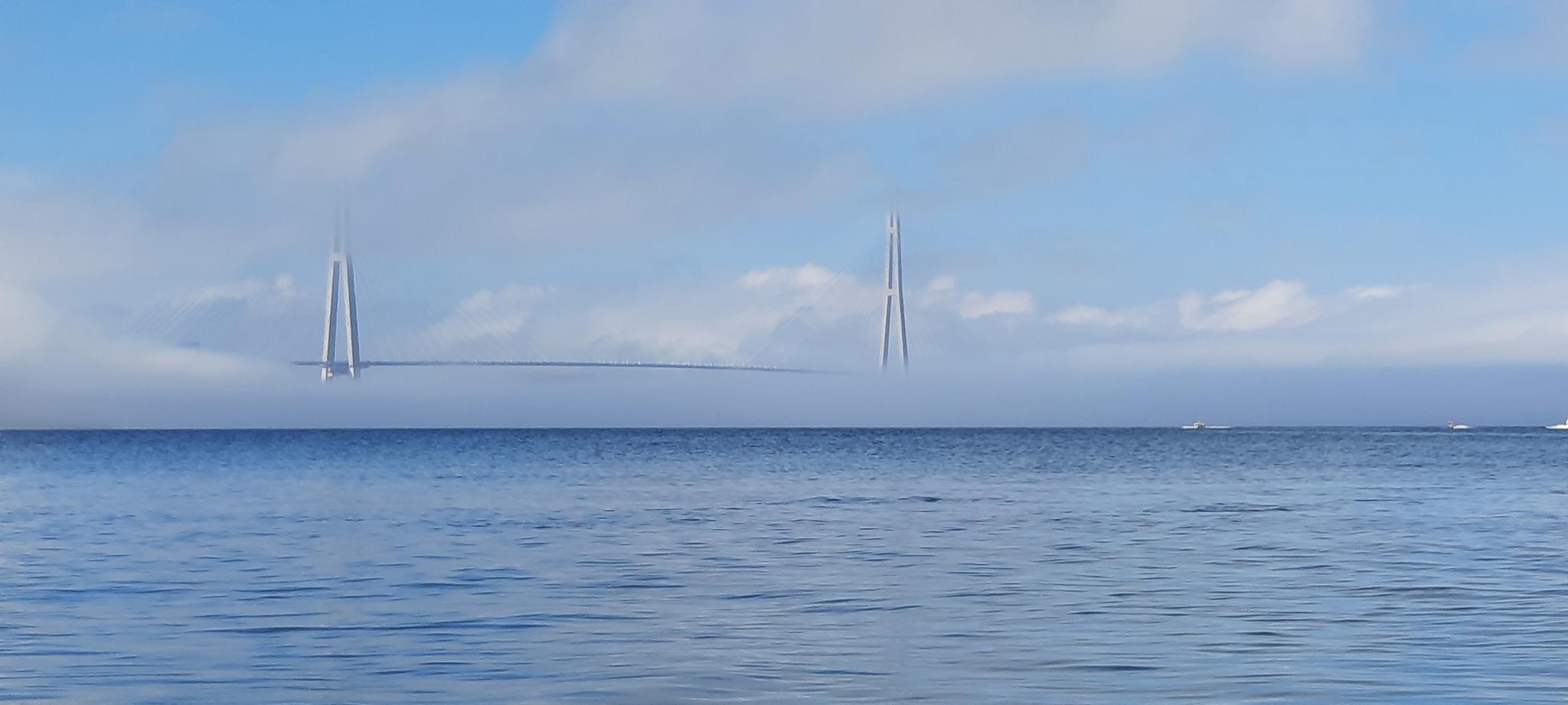 Мгла - Мост, Владивосток, Море, Туман, Фотография