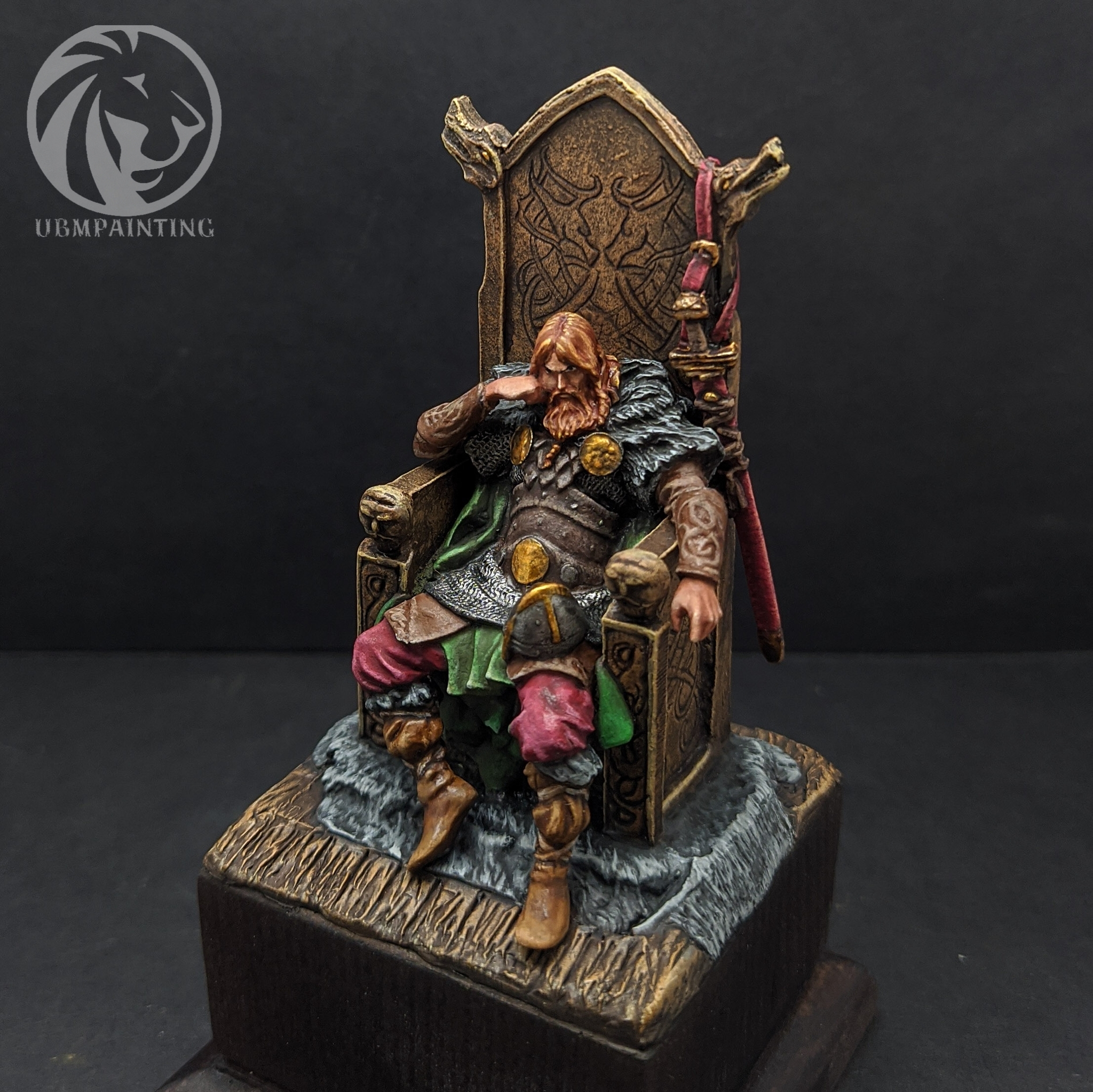 Viking jarl 54mm pewter - My, Викинги, Rus, Story, Middle Ages, Painting miniatures, Miniature, Collectible figurines, Collecting, , Painting, Longpost