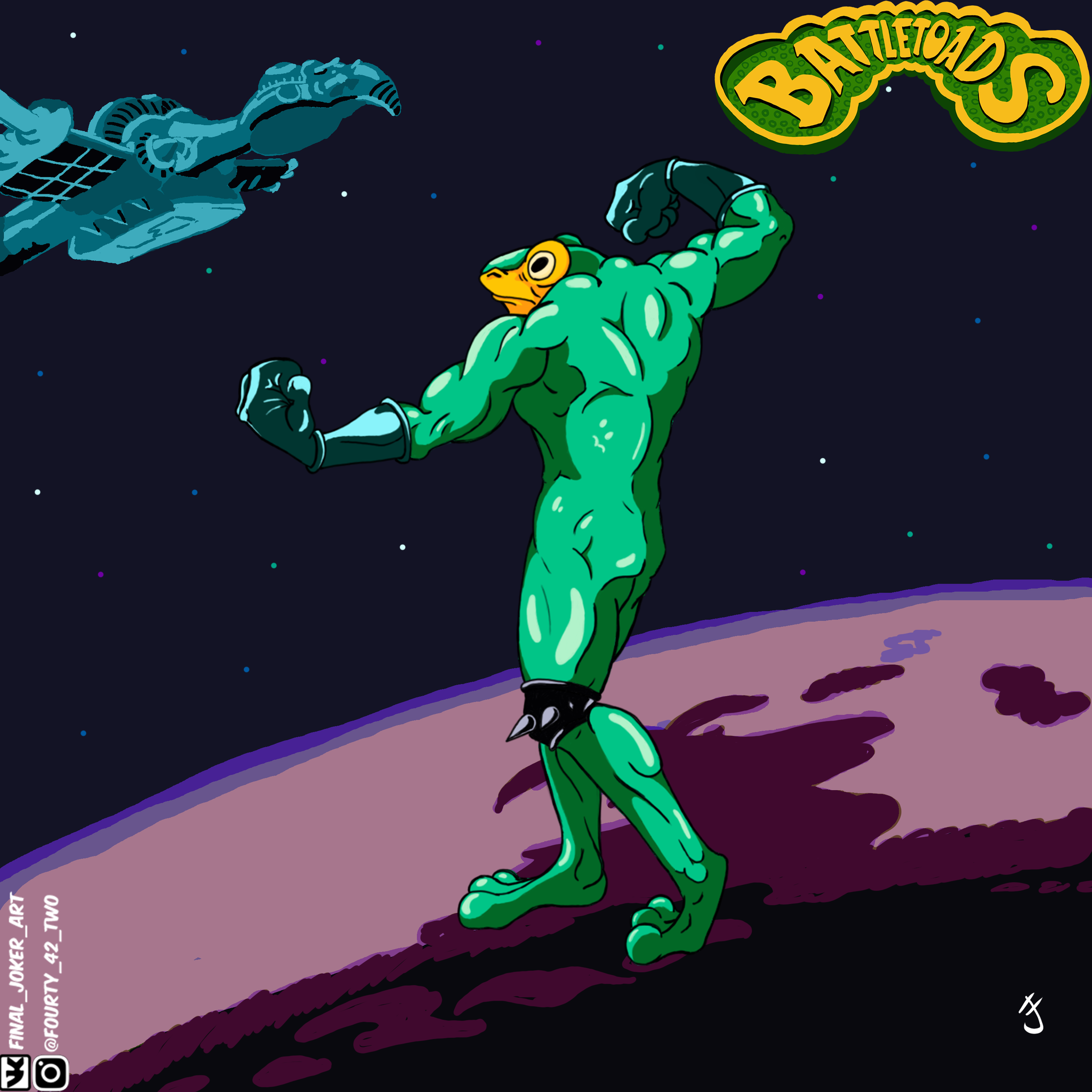 Battletoads CoverART | Пикабу