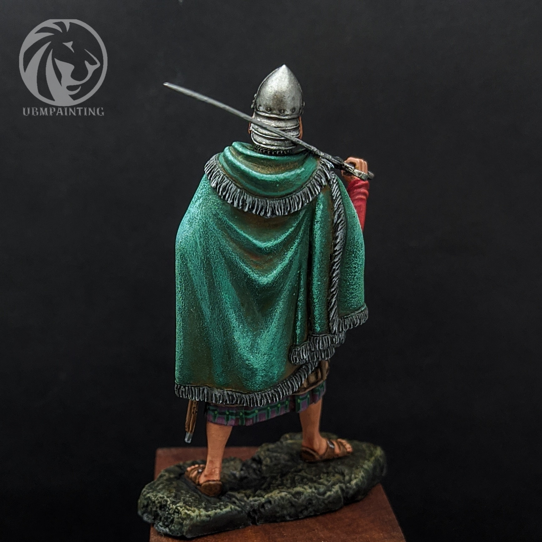 Galoglas 54mm resin - My, Knight, Modeling, Stand modeling, Painting miniatures, Miniature, Story, Middle Ages, Collecting, , Collectible figurines, Handmade, Diorama, Longpost