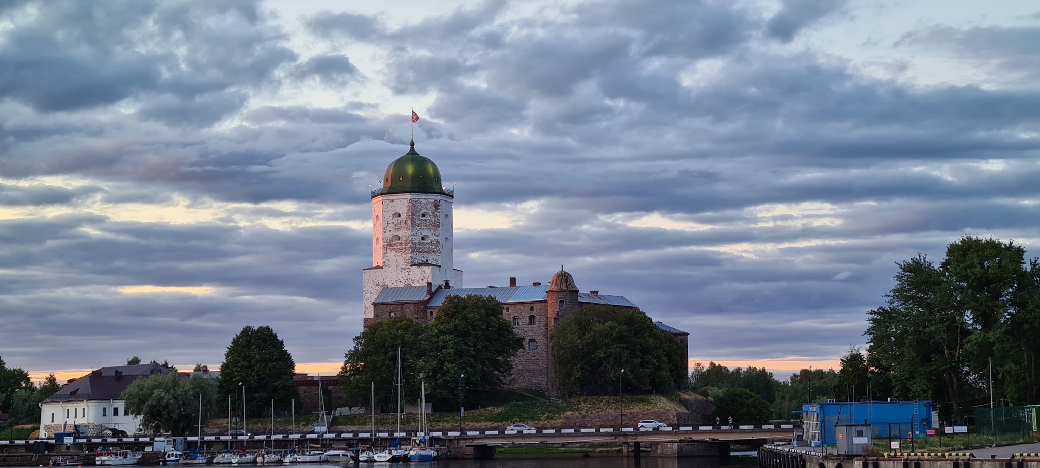 Vyborg today - My, Vyborg, Mobile photography, Sunset, Sky