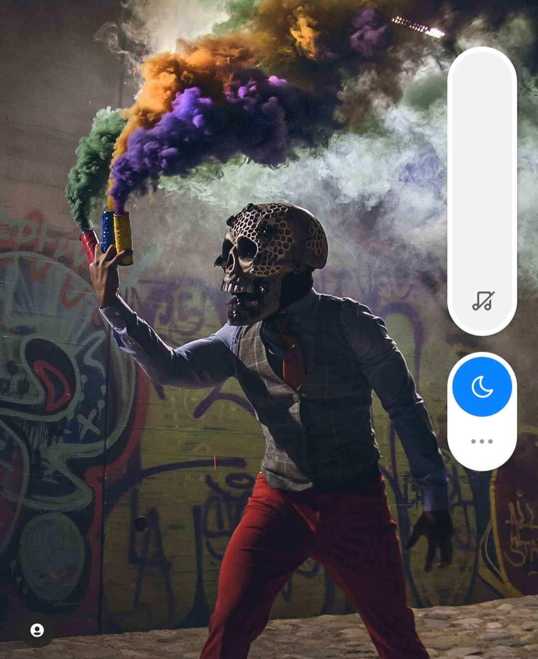 Stylish people remain stylish in any situation - Smoke, Smoke bomb, Color, Performance, Artist, Artist, Mexico, The day of the Dead, , Holidays, Impressions, Show, Longpost