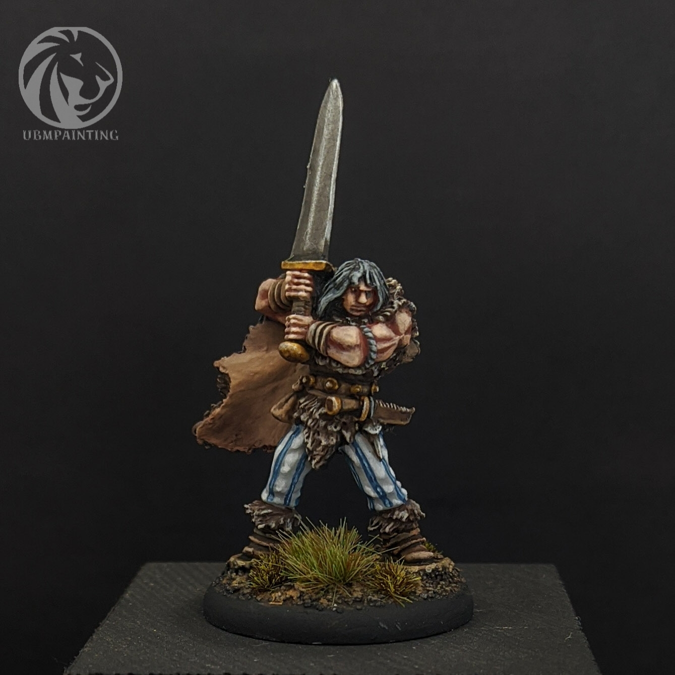 Barbarian & Thief for d&d 28mm - My, Modeling, Fantasy, Tabletop role-playing games, Board games, Painting miniatures, Miniature, Tin soldiers, Dungeons & dragons, , Desktop wargame, Collecting, Collectible figurines, Longpost