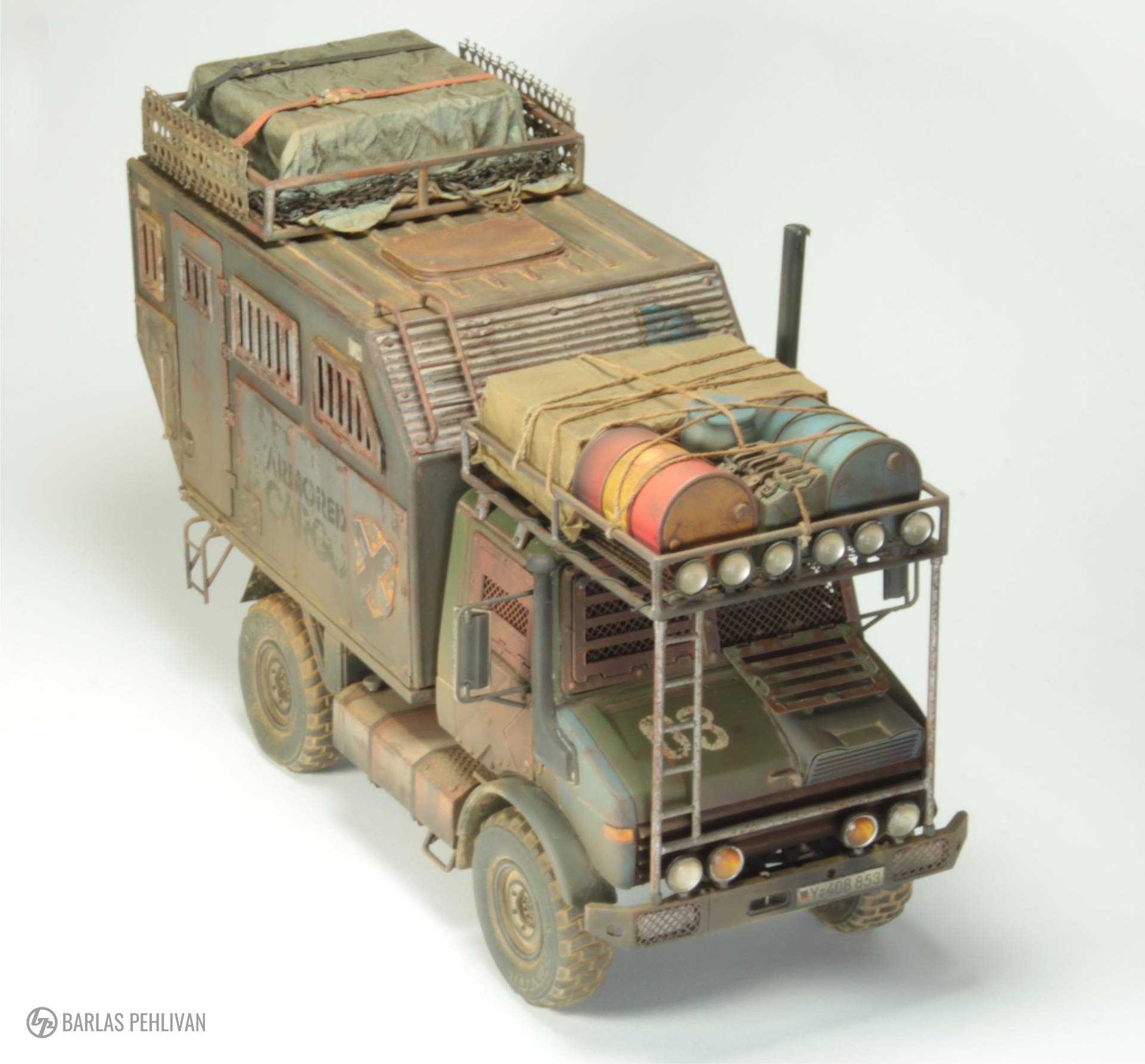 Post apocalyptic Unimog - Post apocalypse, Stand modeling, Creation, Modeling, Auto, Mercedes-Benz Unimog, Unimog, Longpost