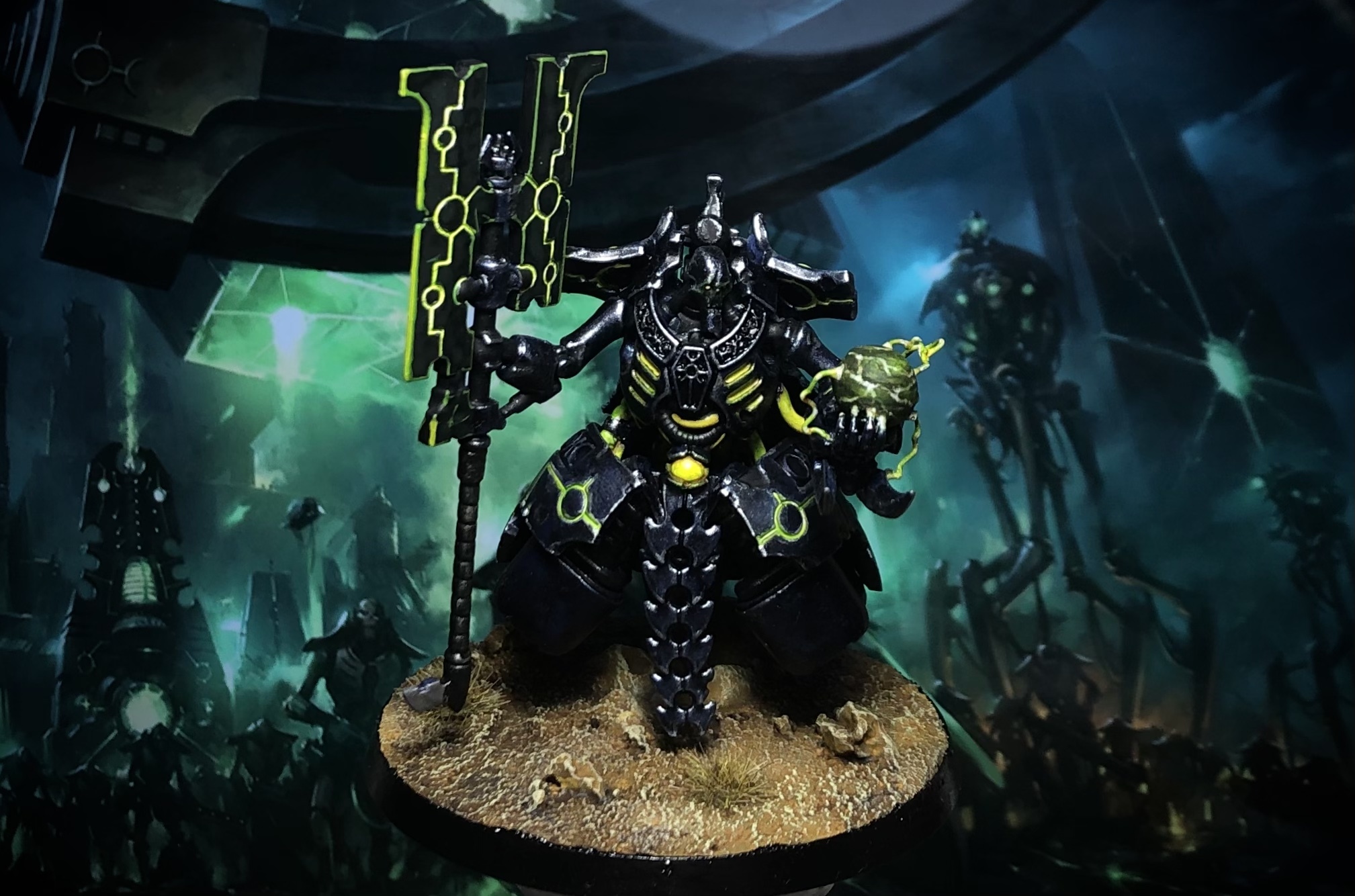 Лорд-уничтожитель - Моё, Wh miniatures, Necrons, Warhammer 40k